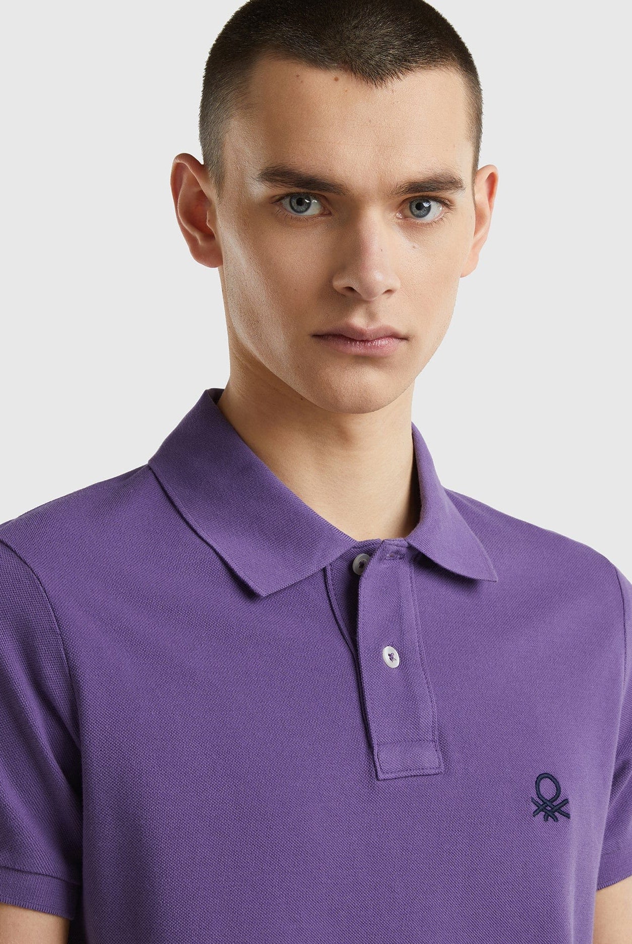 يونايتد كولورز اوف بينيتون تيشيرت بولو سليم فيت