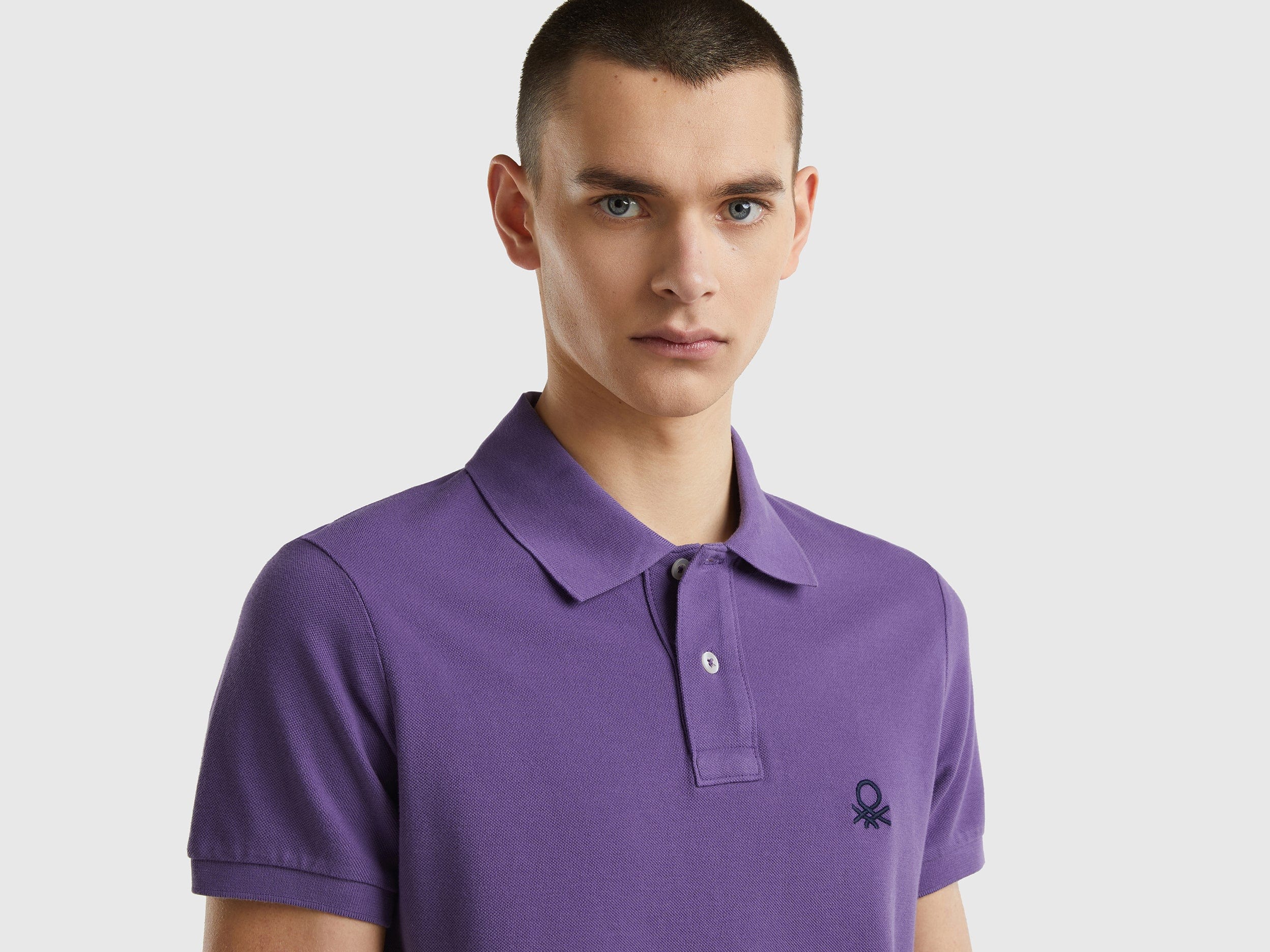 يونايتد كولورز اوف بينيتون تيشيرت بولو سليم فيت