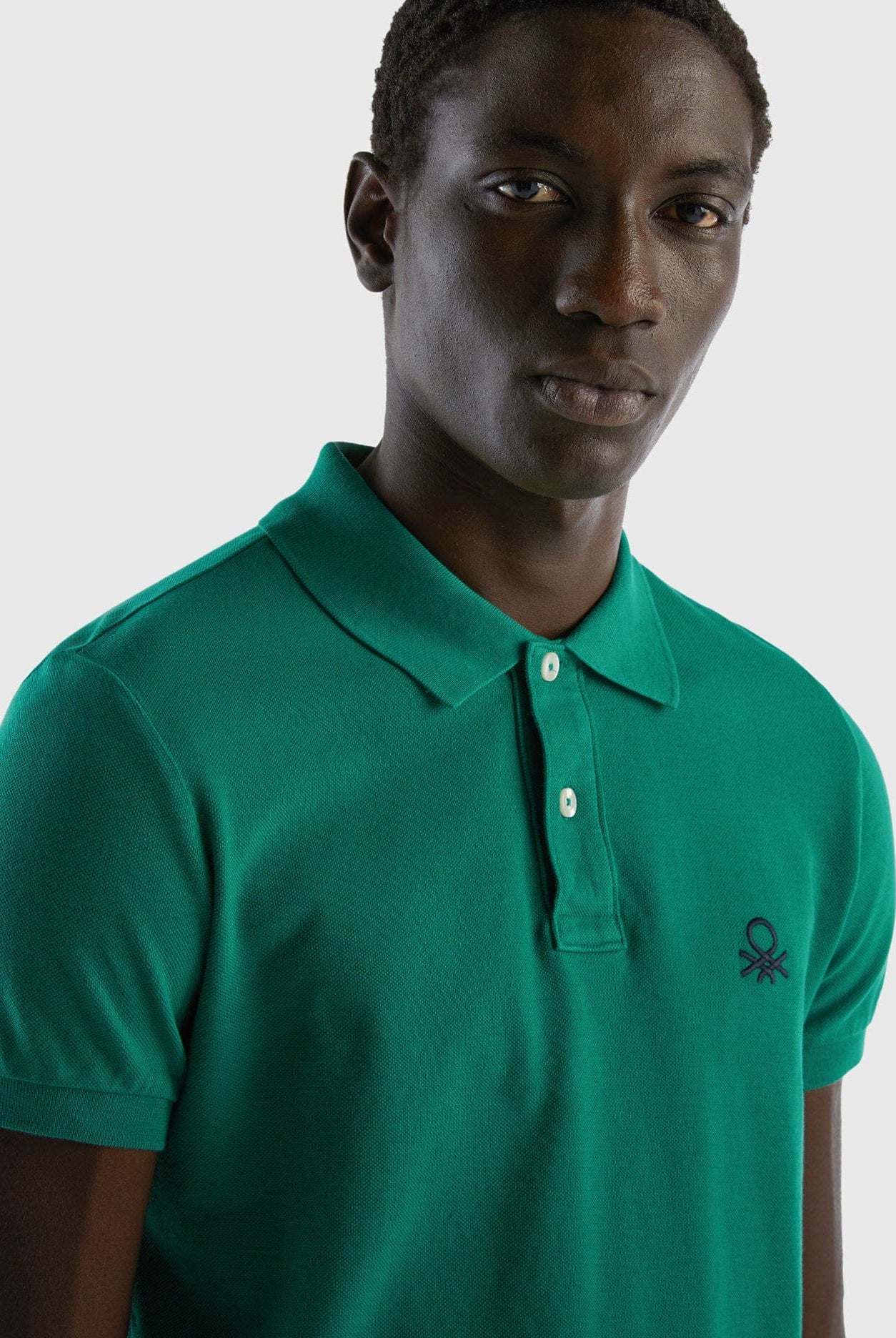 يونايتد كولورز اوف بينيتون تيشيرت بولو سليم فيت