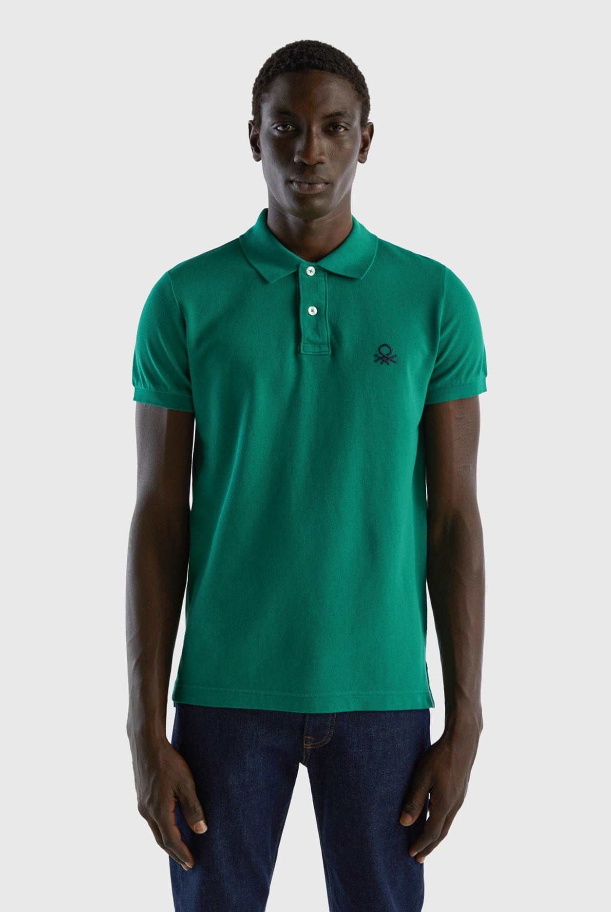 يونايتد كولورز اوف بينيتون تيشيرت بولو سليم فيت