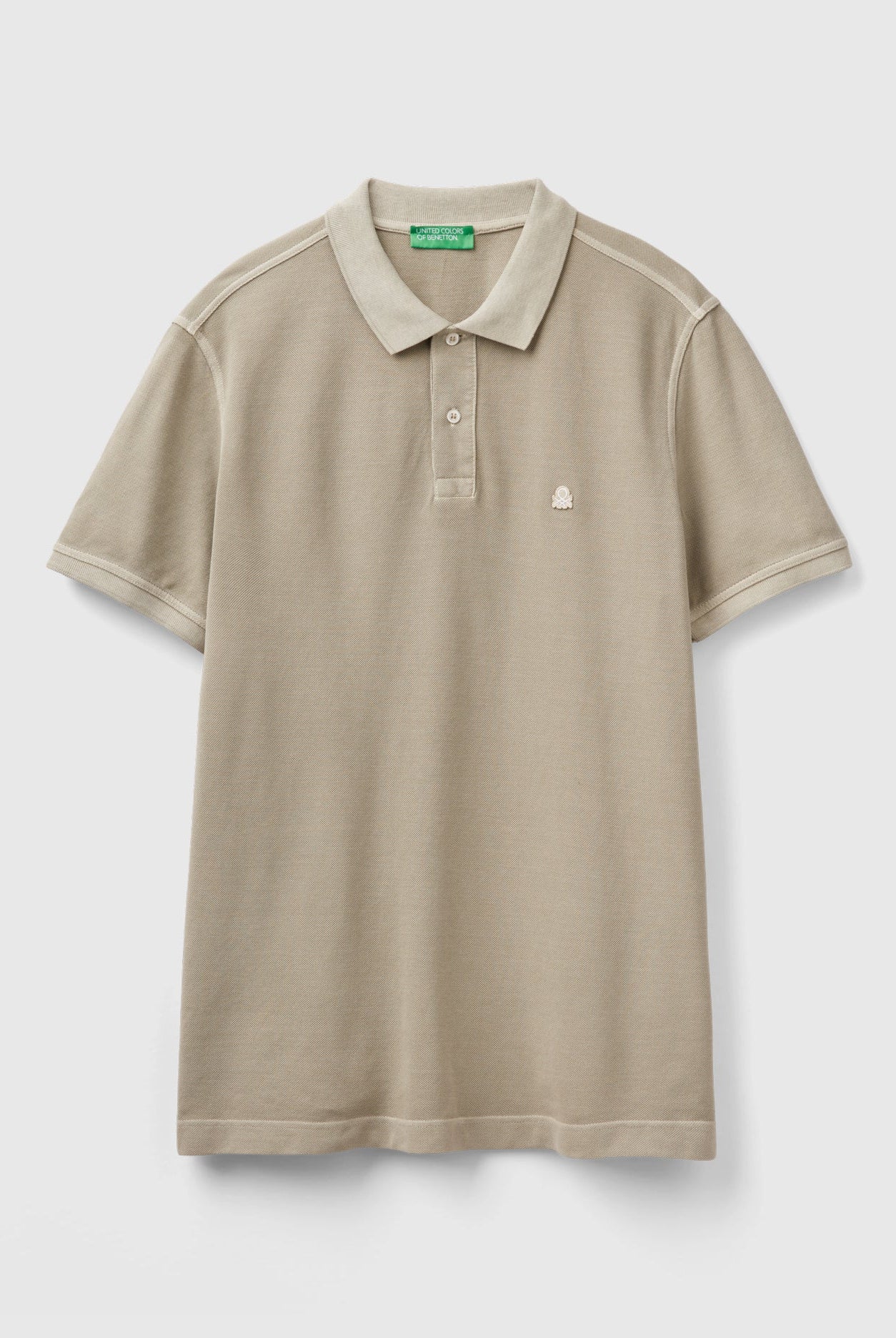 يونايتد كولورز اوف بينيتون تي شيرت برقبة بولو مطرز بشعار قطن 100%