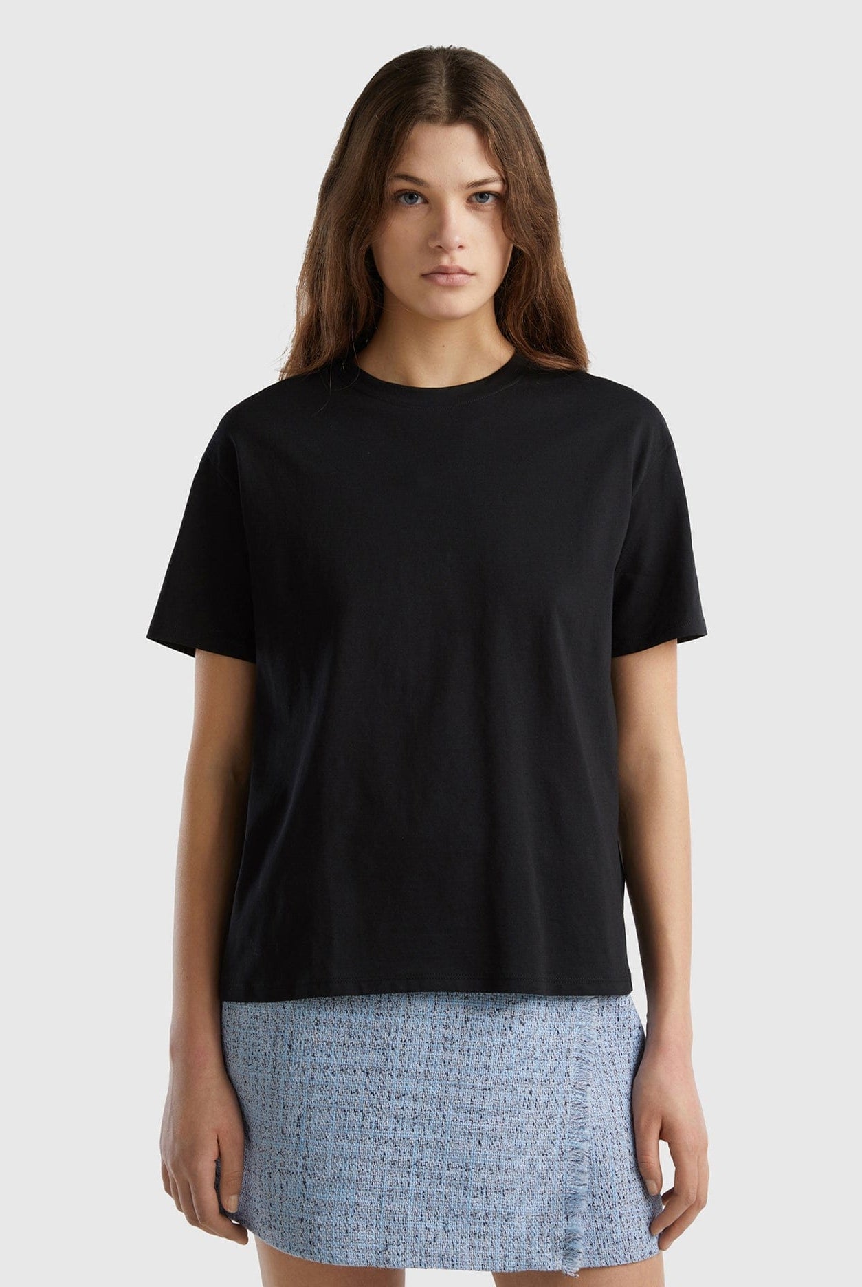 يونايتد كولورز اوف بينيتون تيشيرت نسائي بأكمام قصيرة قطن 100%