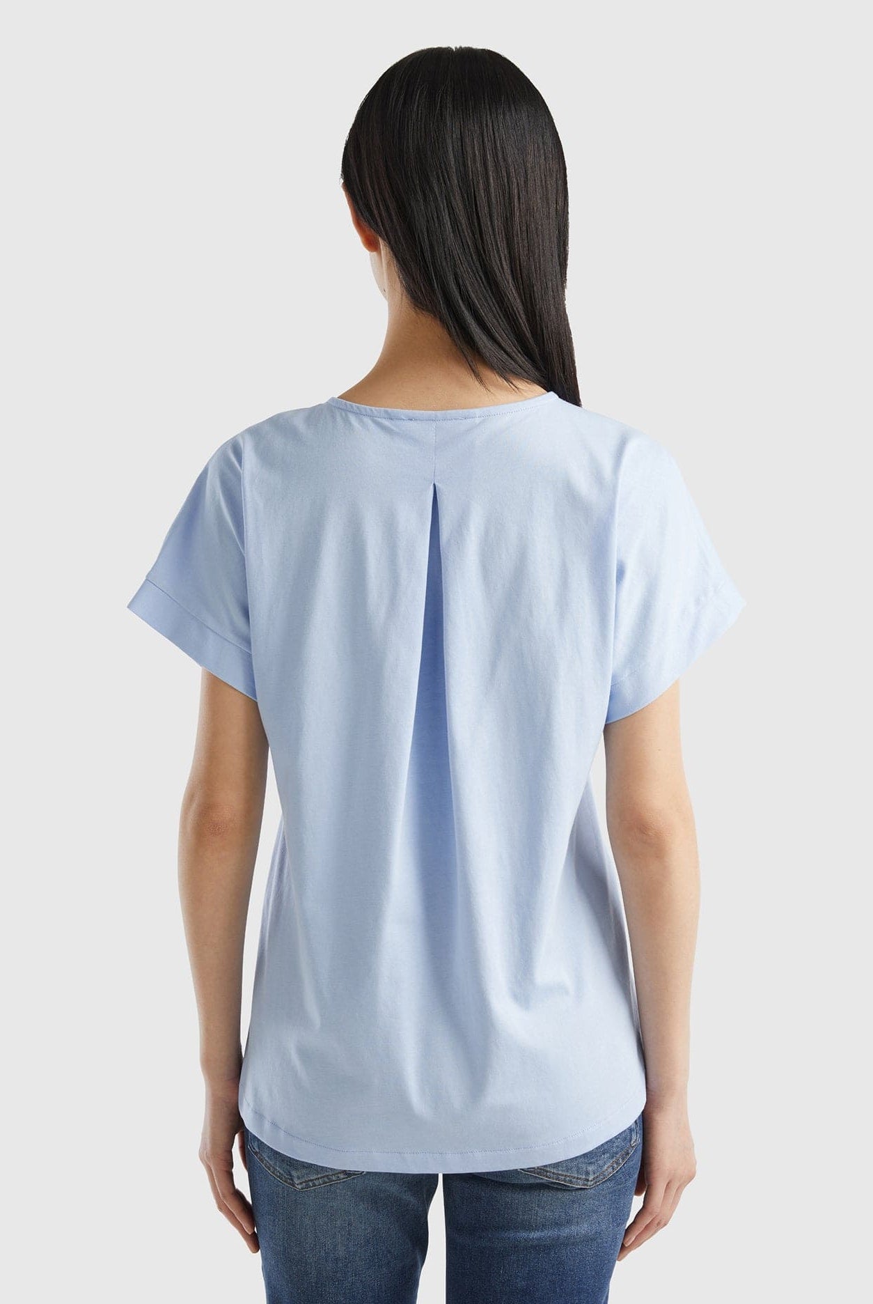 يونايتد كولورز اوف بينيتون تي شيرت سادة نص كم نسائي