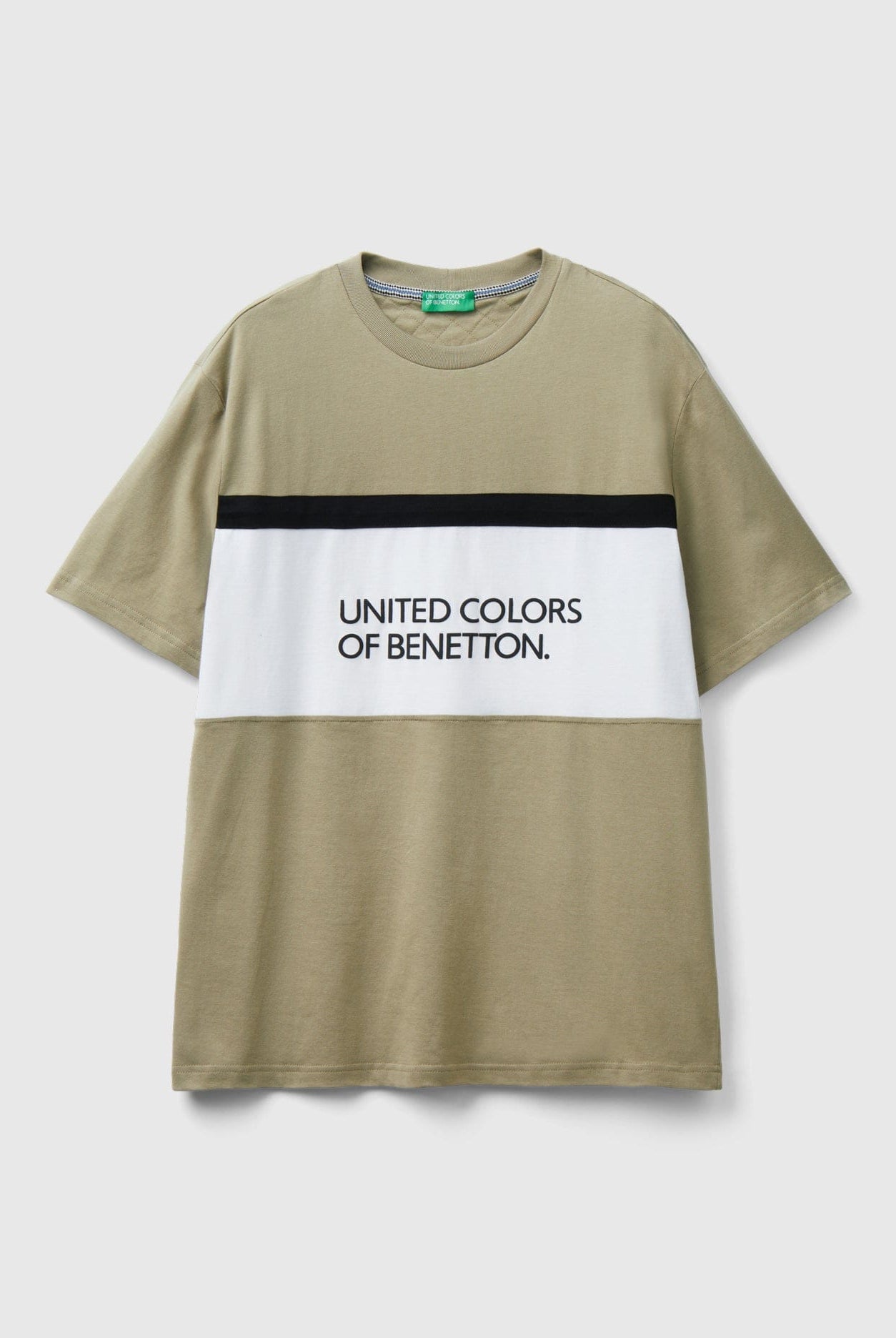 يونايتد كولورز اوف بينيتون تي شيرت نص كم بطبعة أمامية رجالي