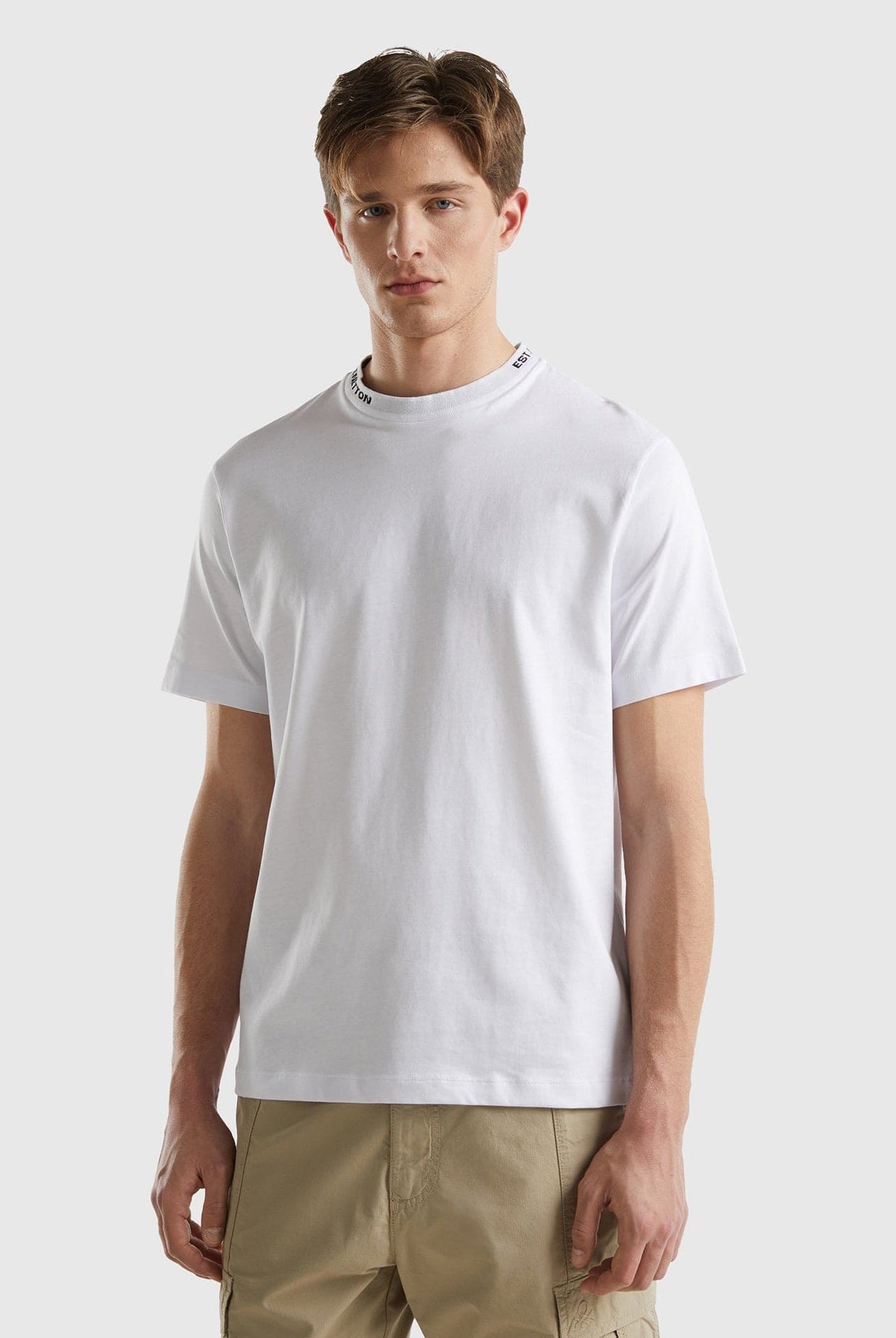 يونايتد كولورز اوف بينيتون تي شيرت قطن 100% برقبة دائرية