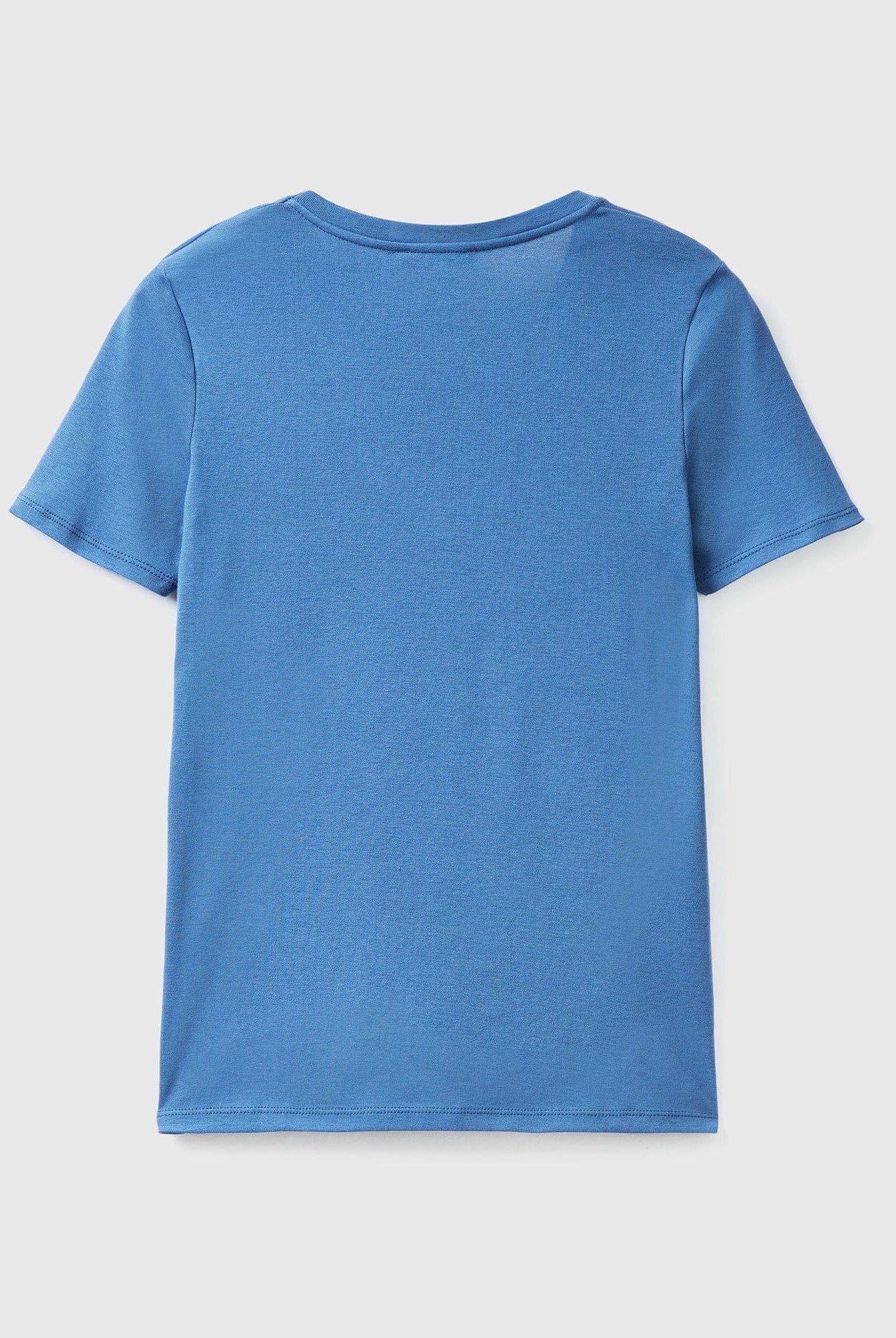 يونايتد كولورز اوف بينيتون قميص قطن خالص برقبة على شكل V