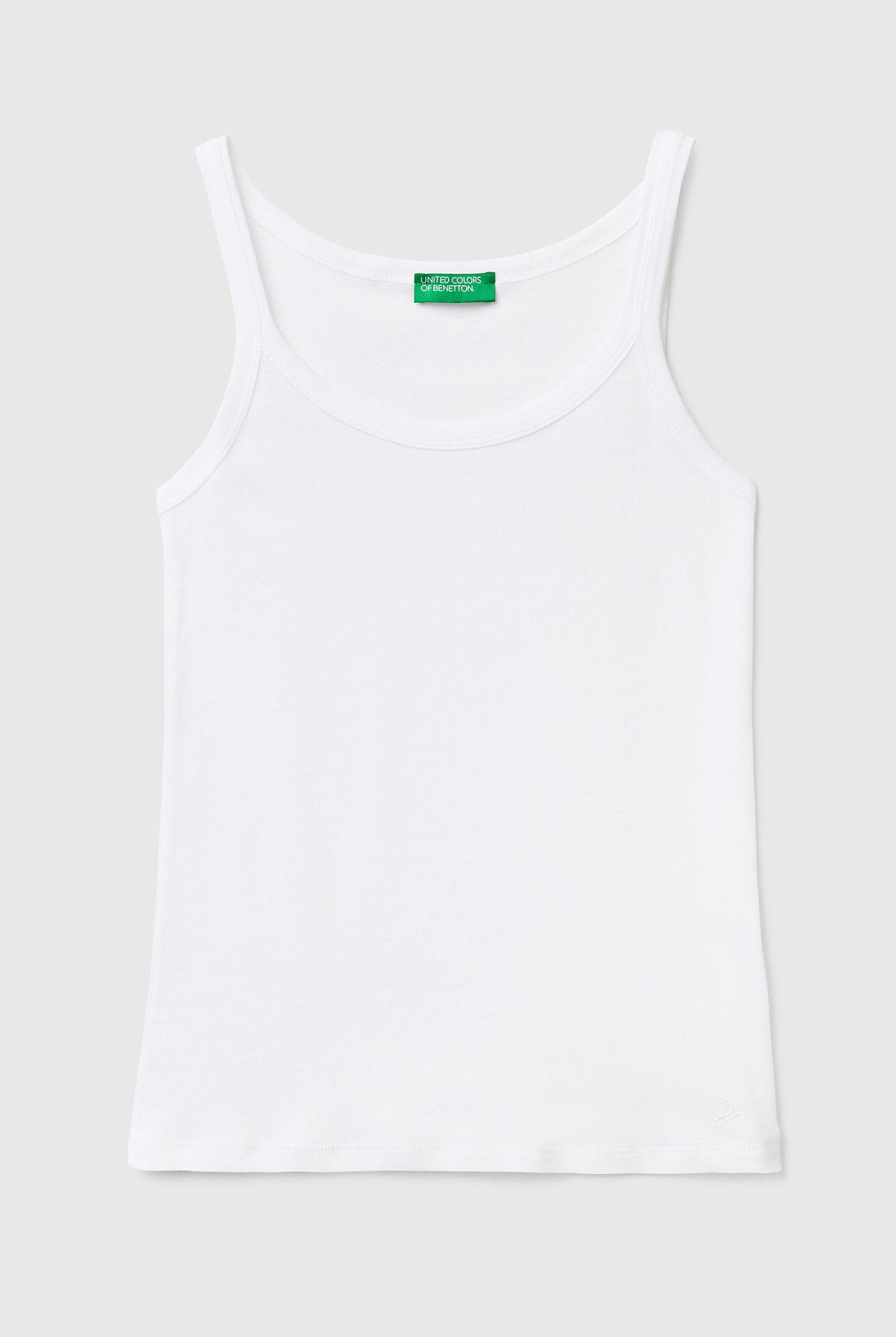 يونايتد كولورز اوف بينيتون قميص نسائي قطن بألياف طويلة بدون أكمام