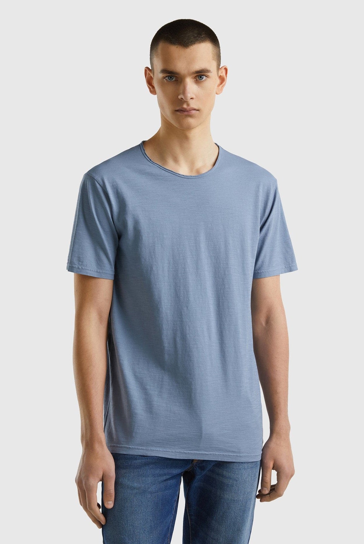 يونايتد كولورز اوف بينيتون تي شيرت من القطن نص كم رجالي