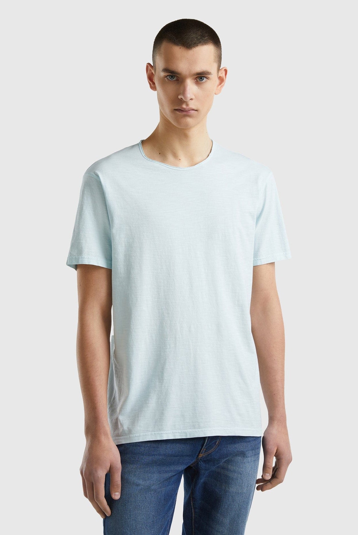 يونايتد كولورز اوف بينيتون تي شيرت من القطن نص كم رجالي