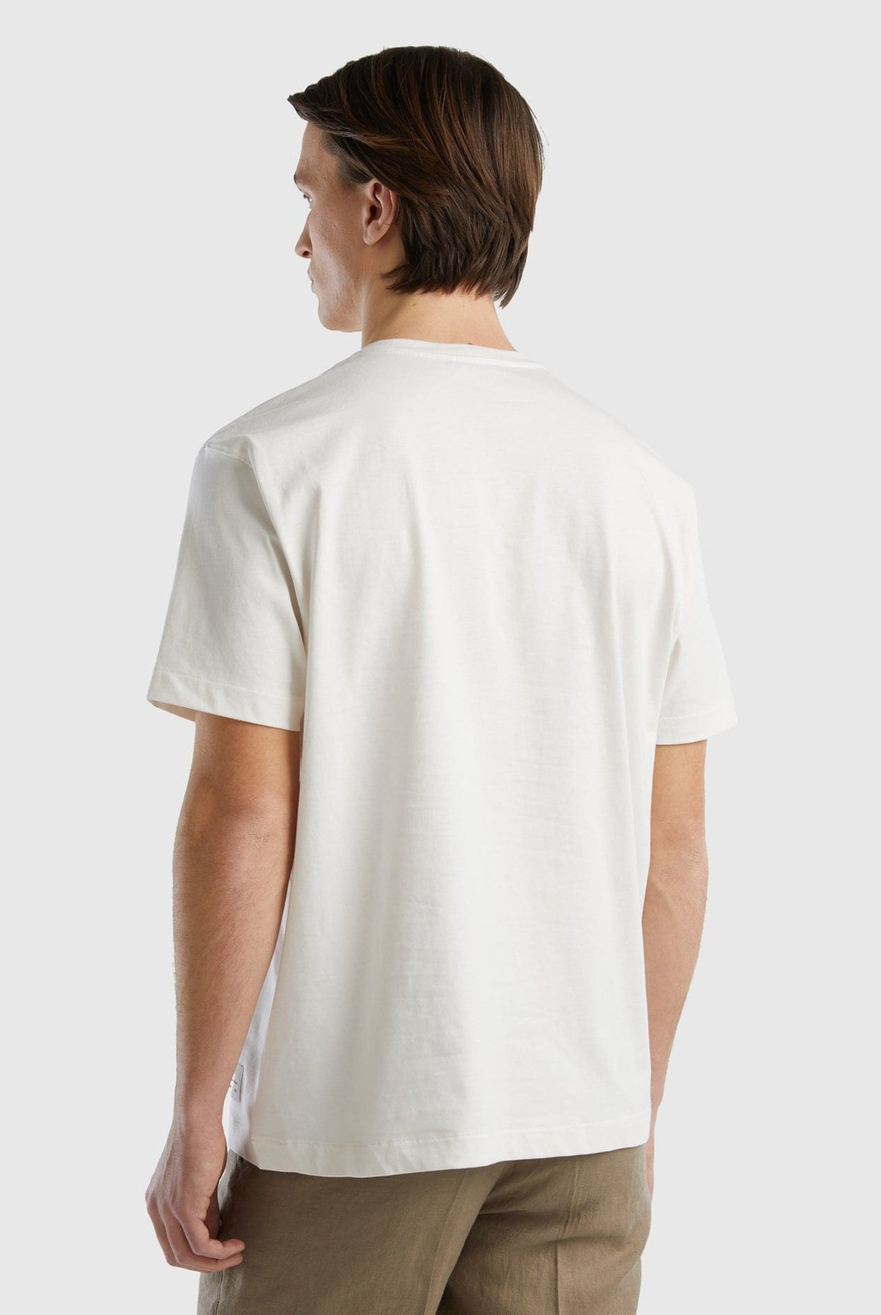 يونايتد كولورز اوف بينيتون تيشيرت من القطن العضوي النقي رجالي