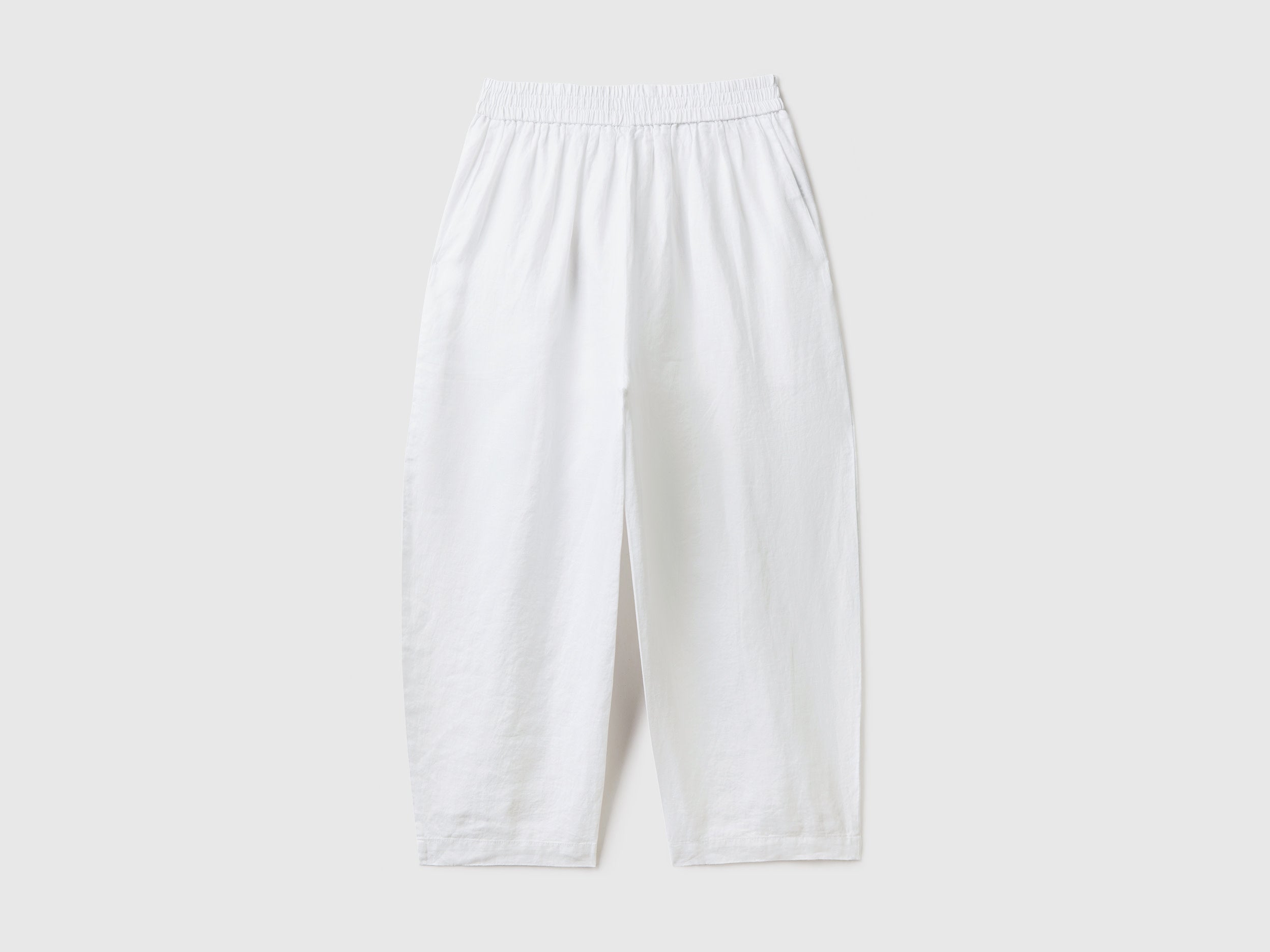 يونايتد كولورز اوف بينيتون بنطلون من الكتان الخالص نسائي