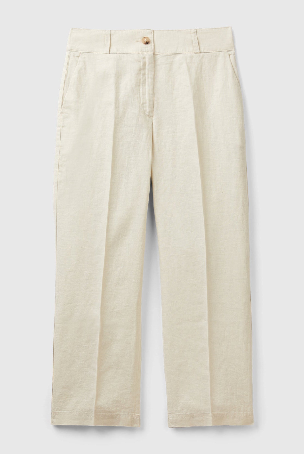 يونايتد كولورز اوف بينيتون بنطلون كلاسيك نسائي واسع وبجيوب جانبيه