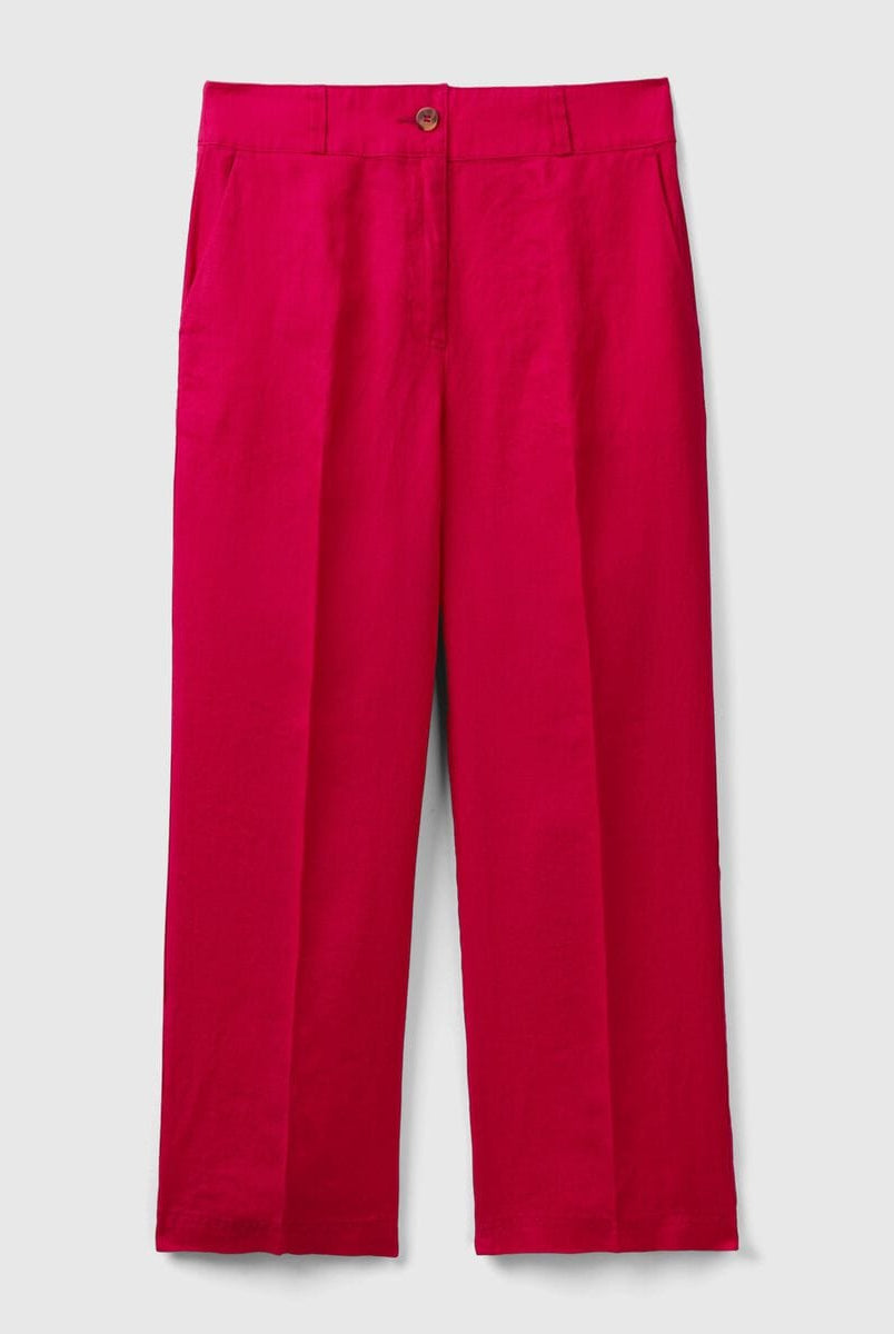 يونايتد كولورز اوف بينيتون بنطلون كلاسيك نسائي واسع وبجيوب جانبيه