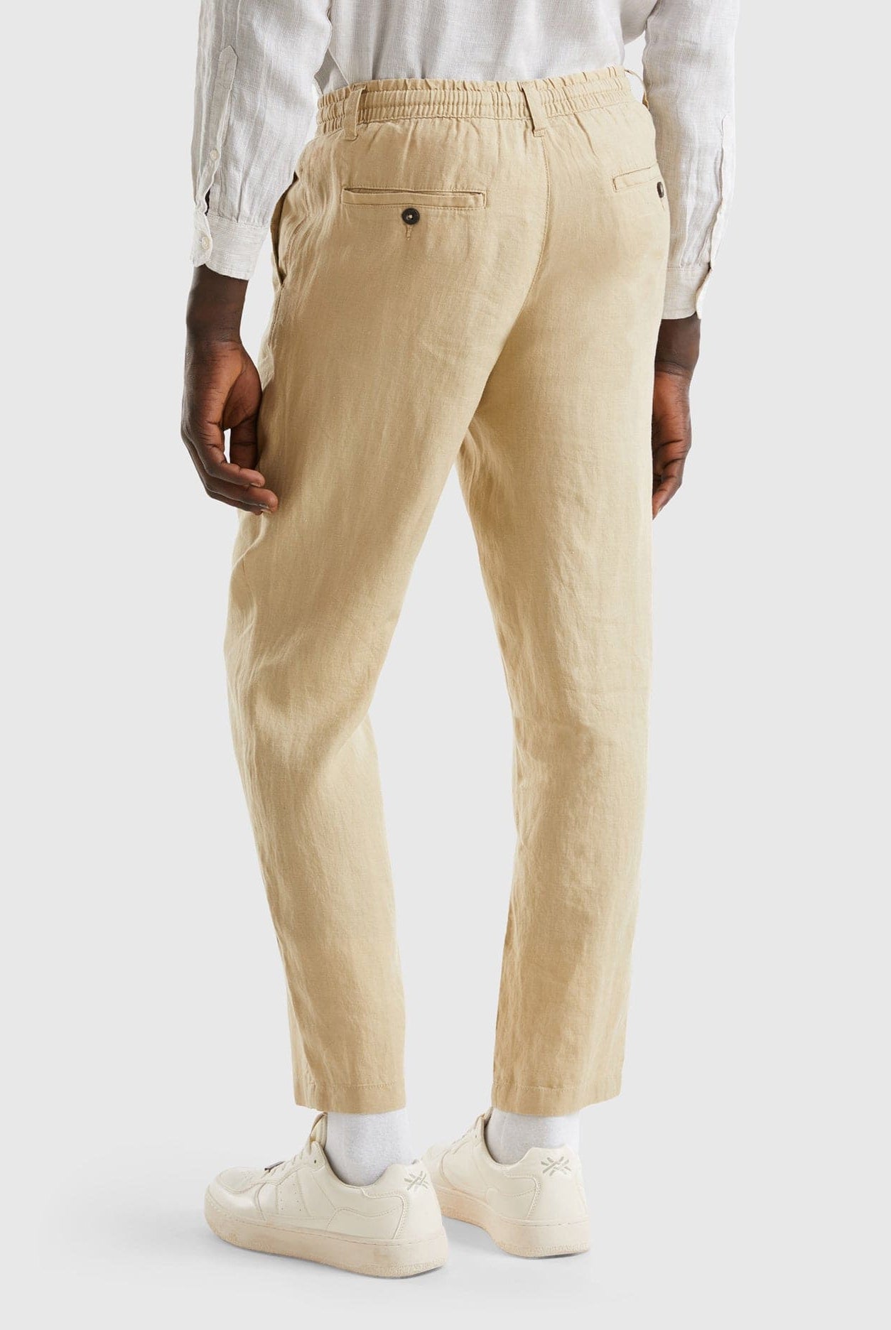 يونايتد كولورز اوف بينيتون بنطال كتان خالص برباط نسائي