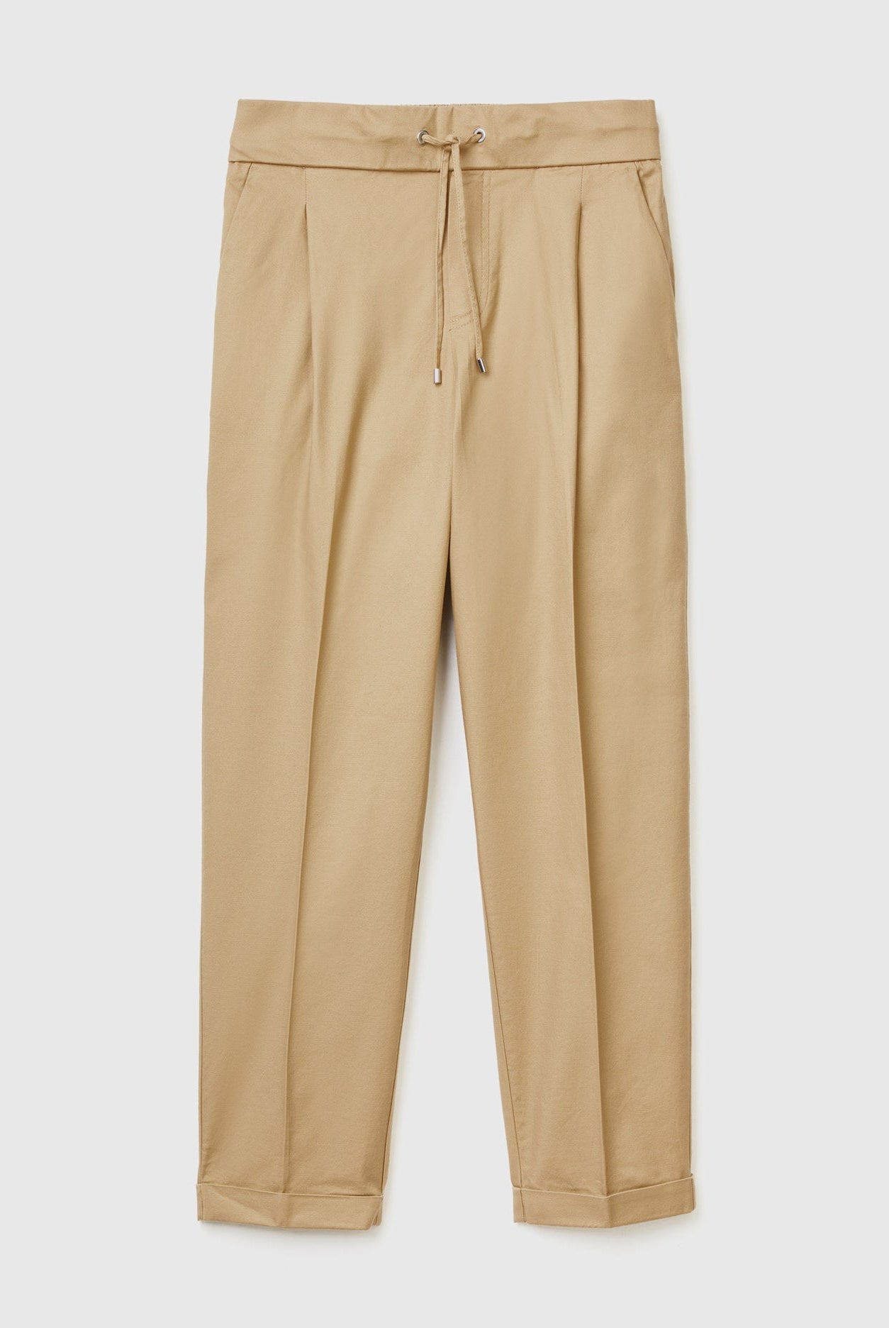 يونايتد كولورز اوف بينيتون بنطلون جوغر نسائي من القطن المطاطي وبرباط عالخصر