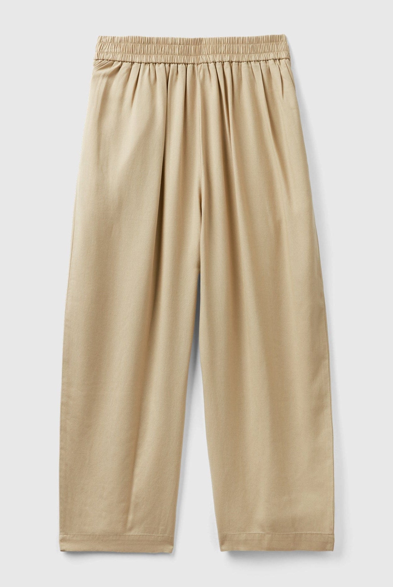 يونايتد كولورز اوف بينيتون بنطلون مقصوص بطيات واسع نسائي