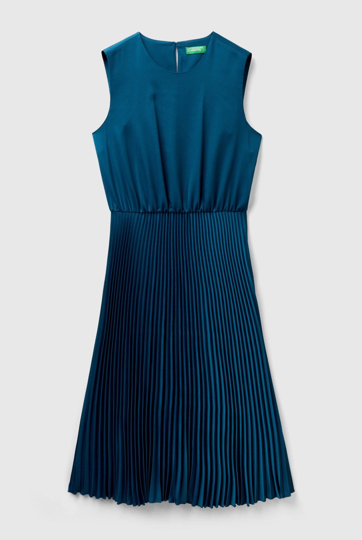 يونايتد كولورز اوف بينيتون فستان نسائي ميدي بتنورة مطوية