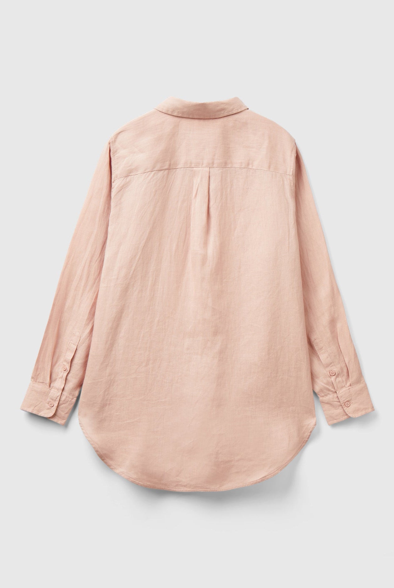 يونايتد كولورز اوف بينيتون قميص طويل من الكتان الخالص