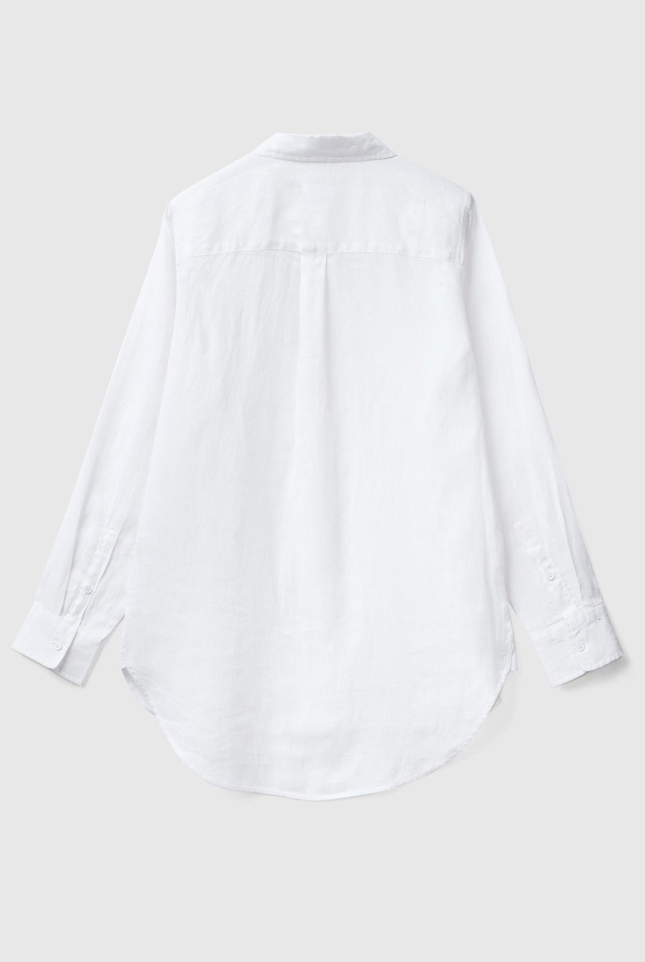 يونايتد كولورز اوف بينيتون قميص طويل من الكتان الخالص