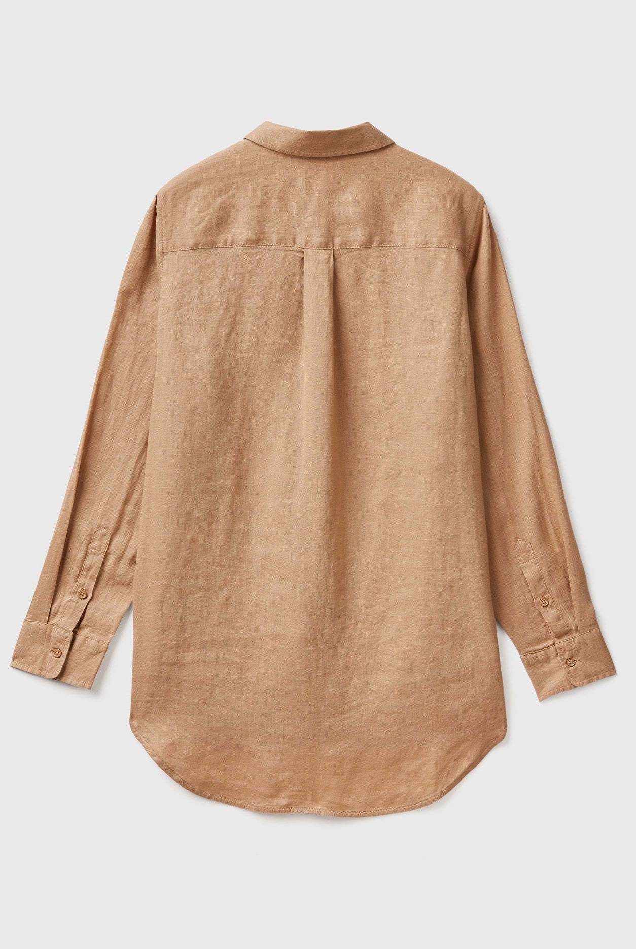 يونايتد كولورز اوف بينيتون قميص طويل من الكتان الخالص