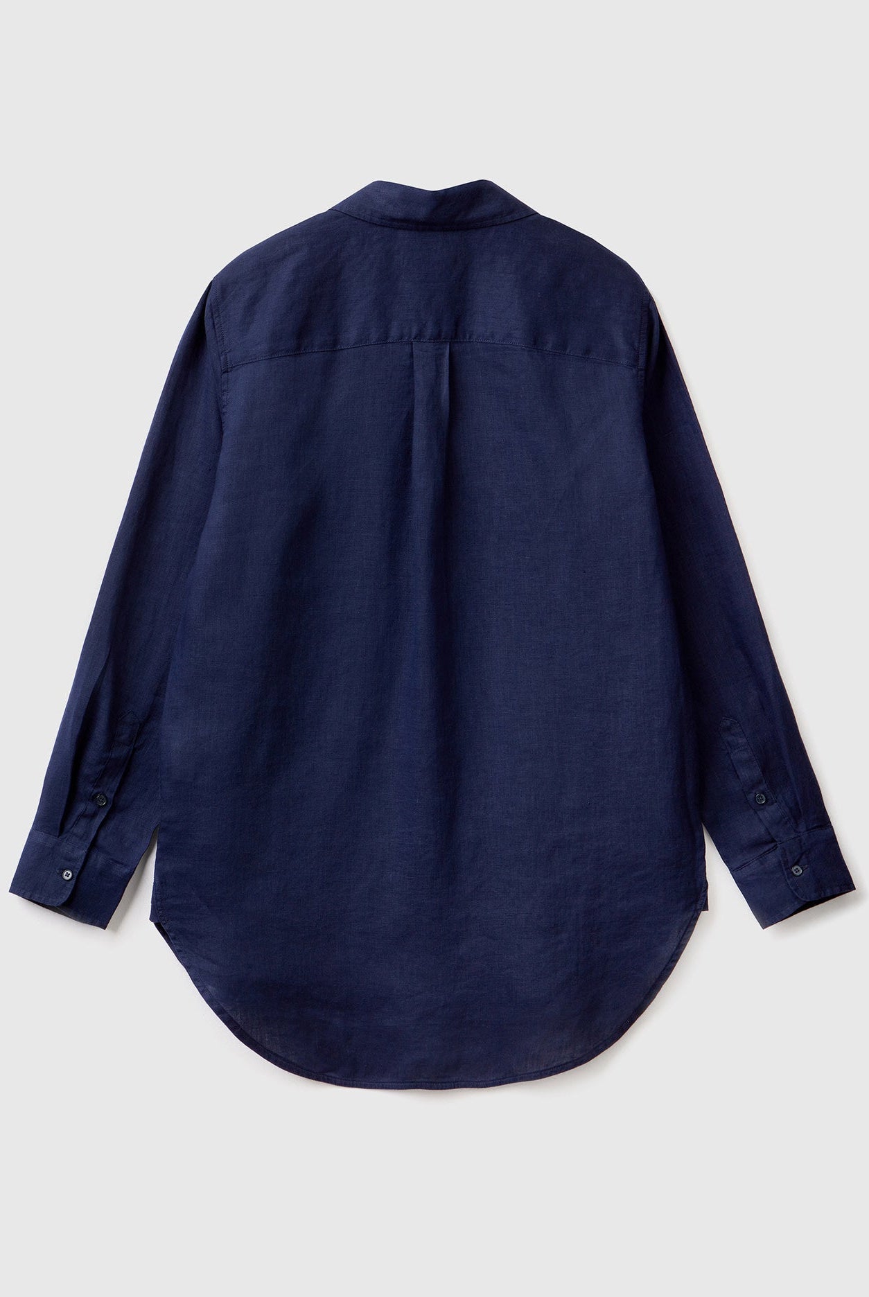 يونايتد كولورز اوف بينيتون قميص طويل من الكتان الخالص