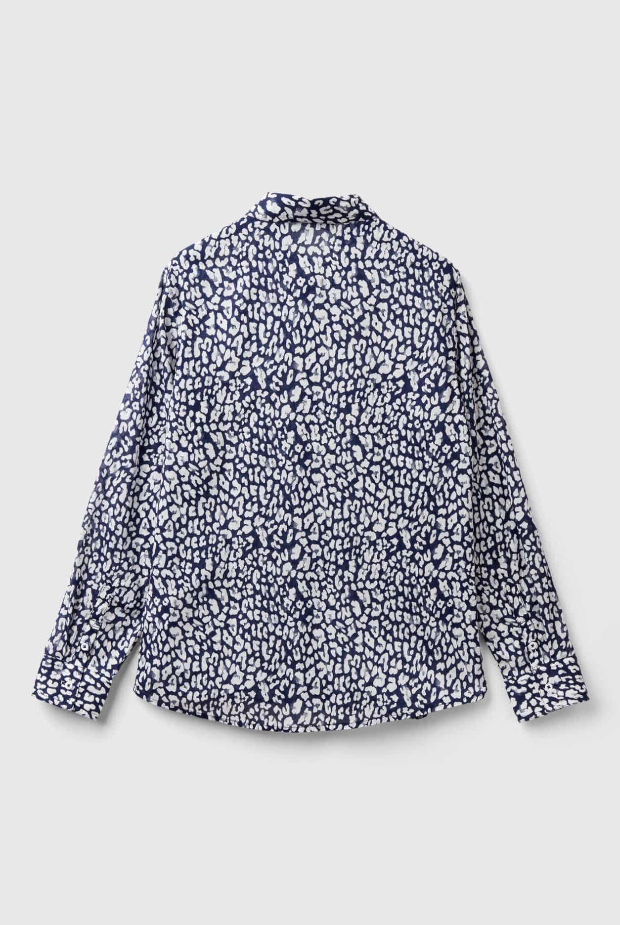 يونايتد كولورز اوف بينيتون قميص نسائي مزخرف كم طويل