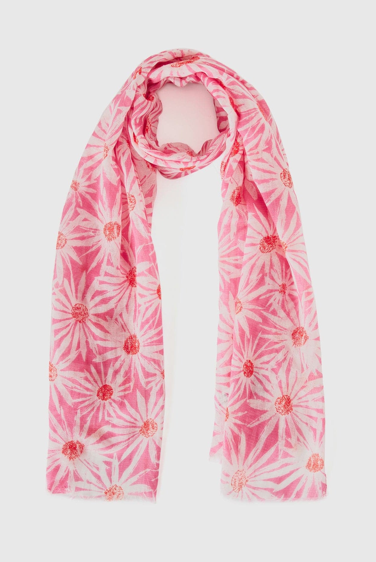 يونايتد كولورز اوف بينيتون وشاح من الكتان والقطن