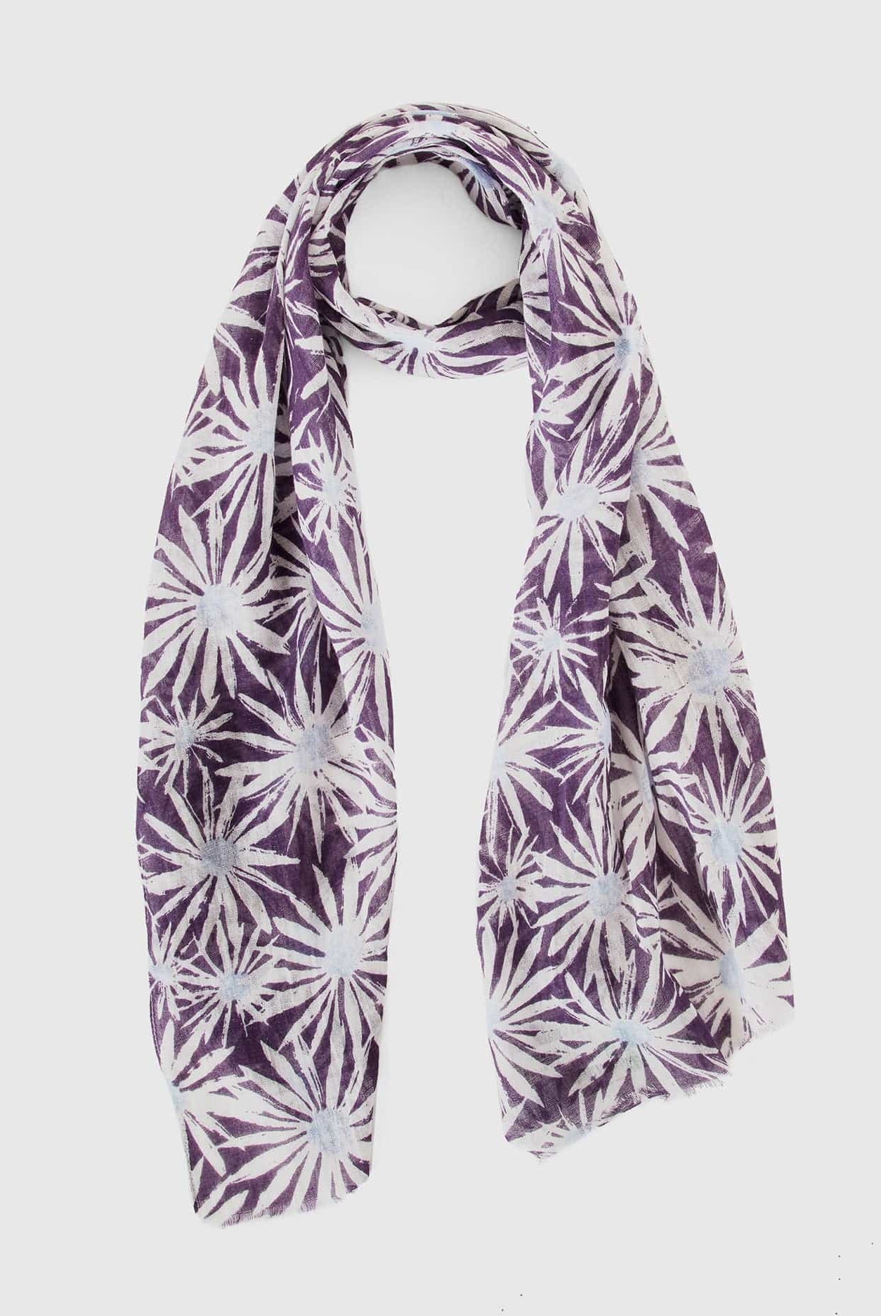 يونايتد كولورز اوف بينيتون وشاح من الكتان والقطن