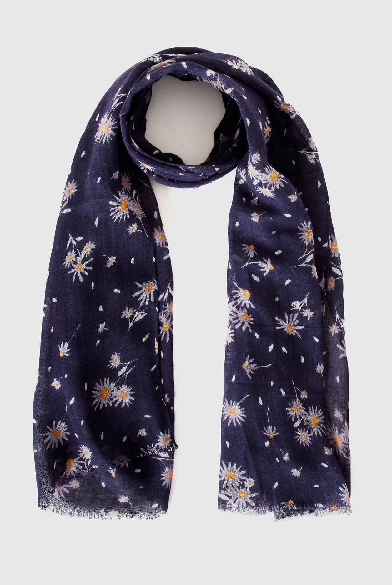 يونايتد كولورز اوف بينيتون وشاح من الكتان والقطن