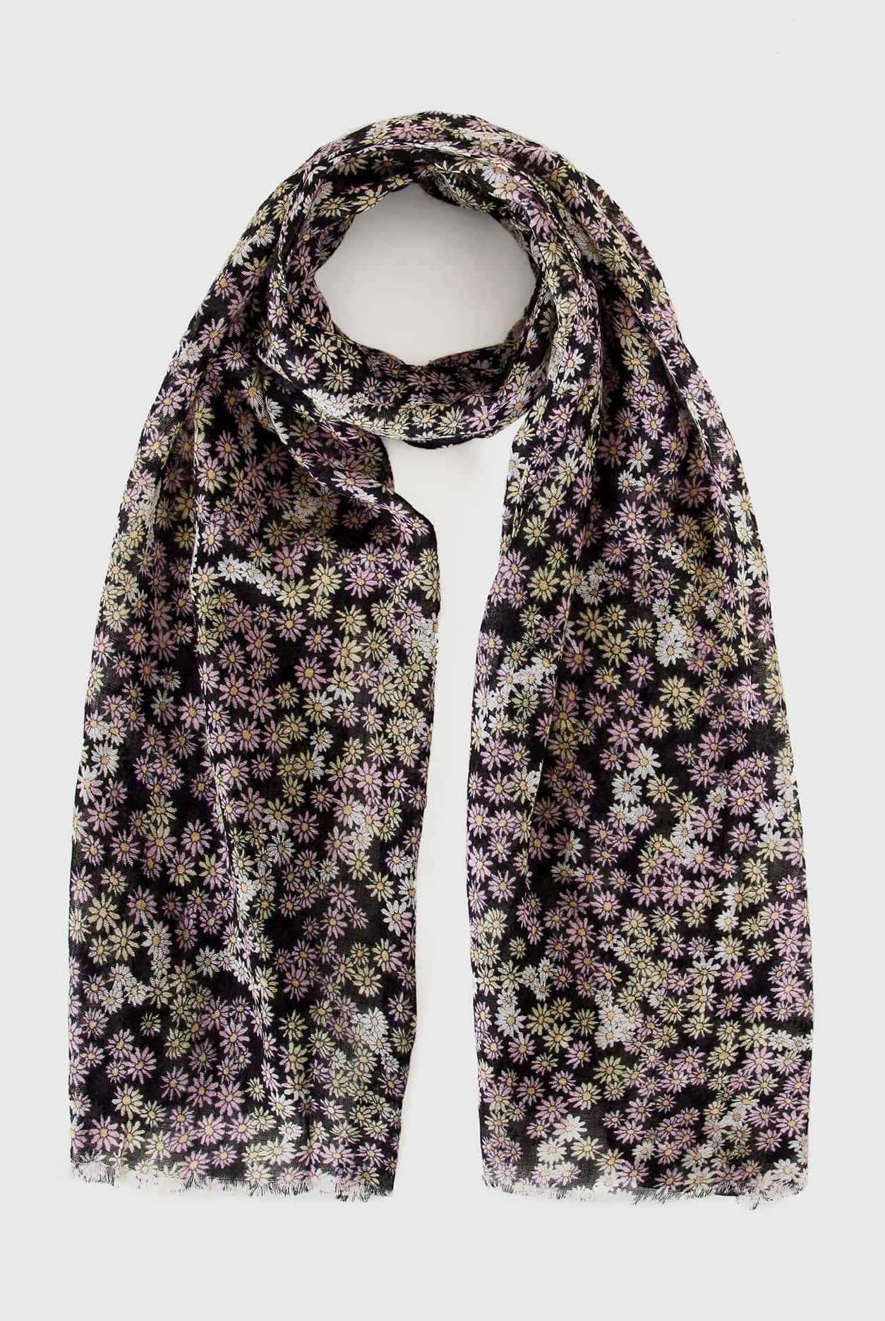 يونايتد كولورز اوف بينيتون وشاح من الكتان والقطن