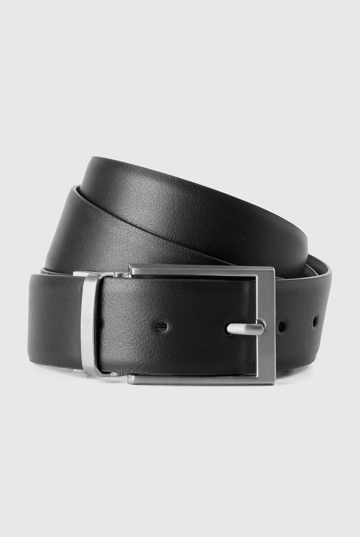 يونايتد كولورز اوف بينيتون حزام من الجلد الصناعي رجالي