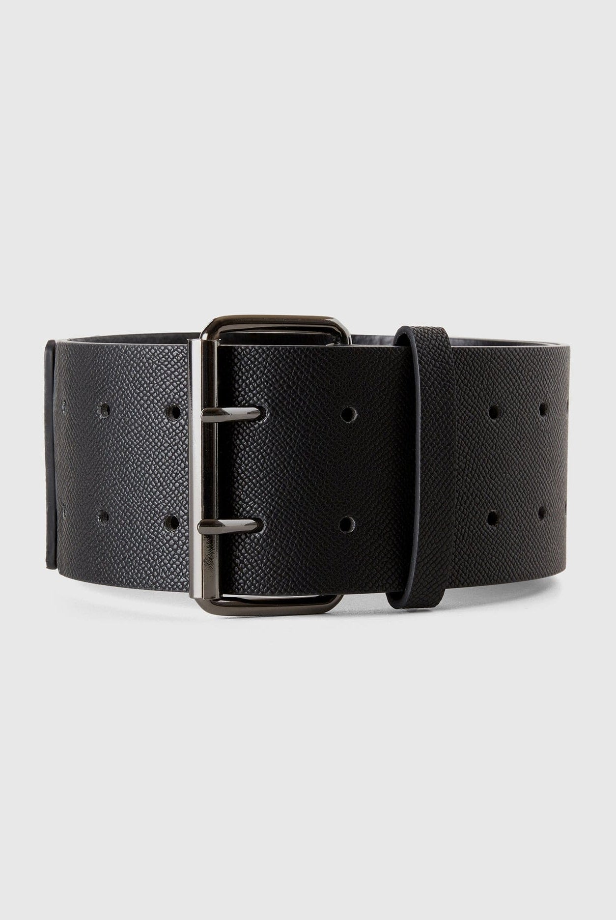 يونايتد كولورز اوف بينيتون حزام خصر عالي من الجلد الصناعي