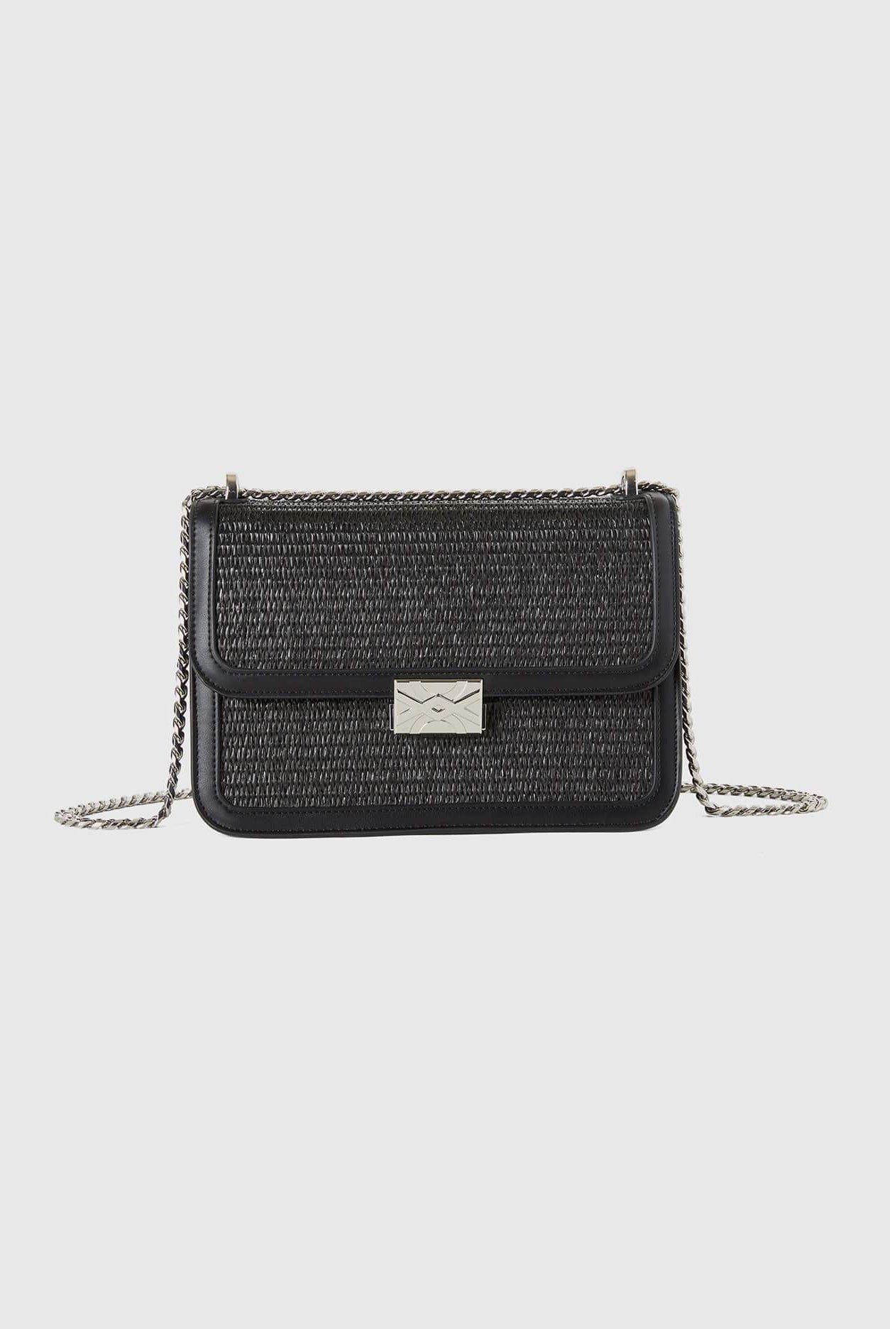 يونايتد كولورز اوف بينيتون حقيبة كتف بسير معدني مع شعار مطبوع