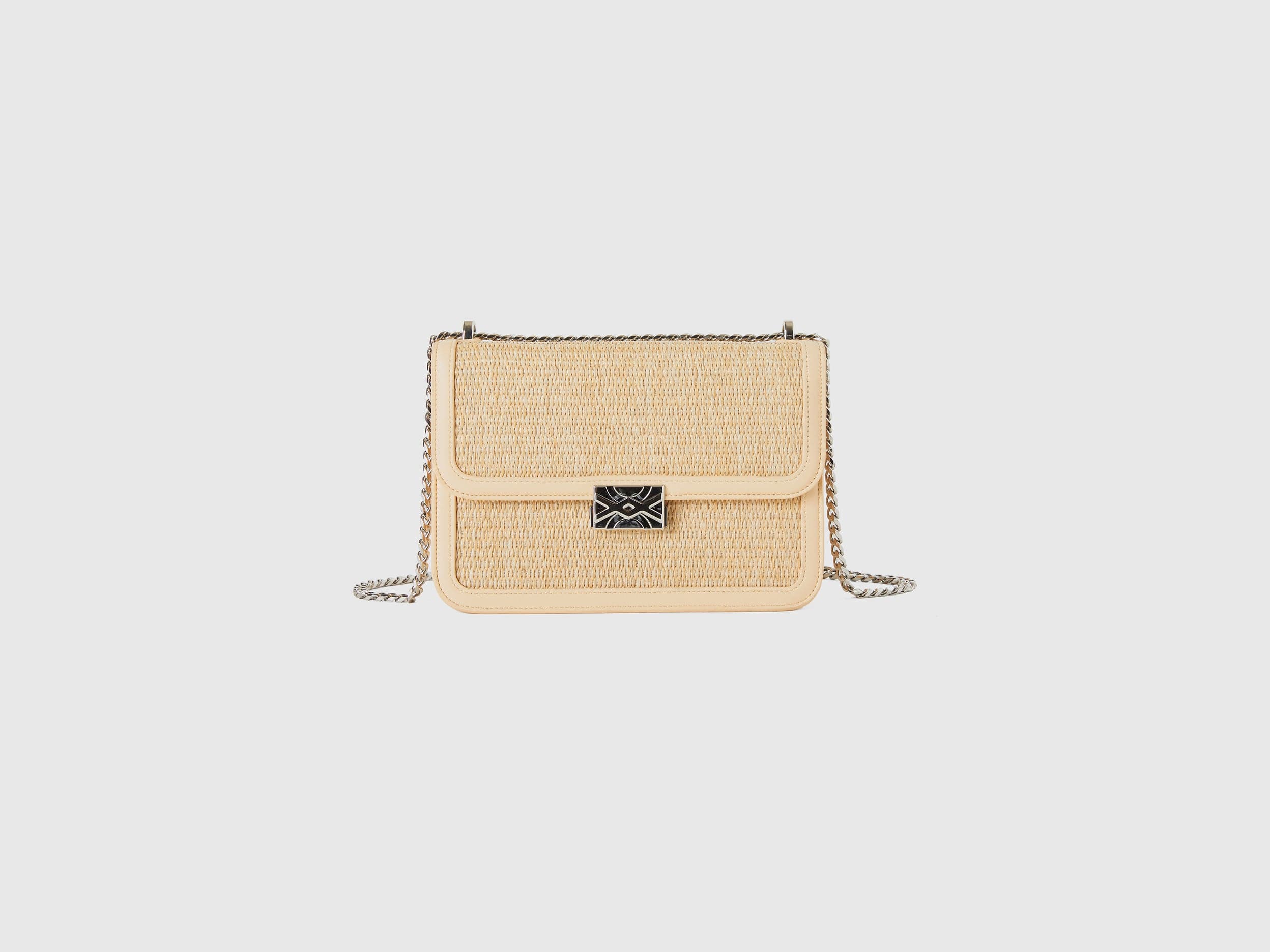 يونايتد كولورز اوف بينيتون حقيبة كتف بسير معدني مع شعار مطبوع