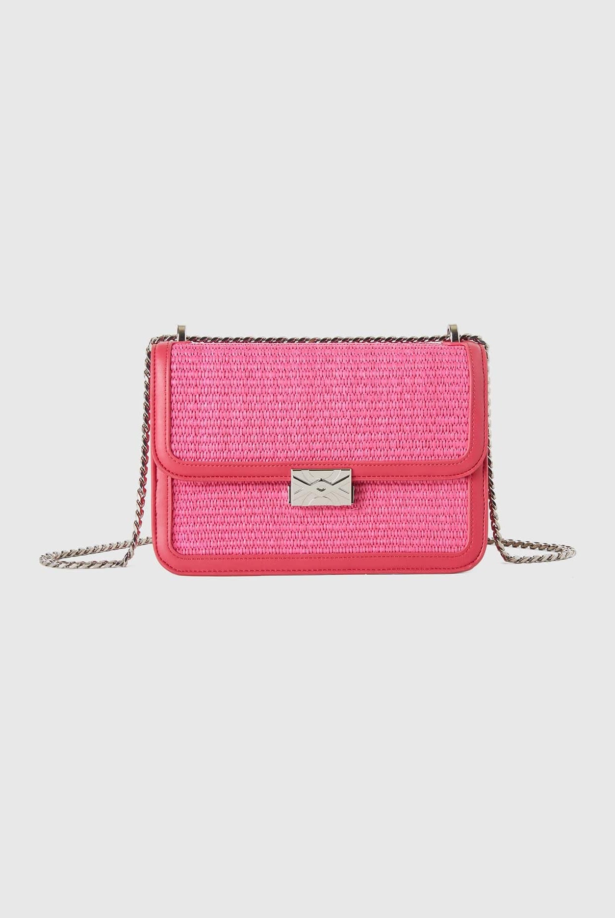 يونايتد كولورز اوف بينيتون حقيبة كتف بسير معدني مع شعار مطبوع