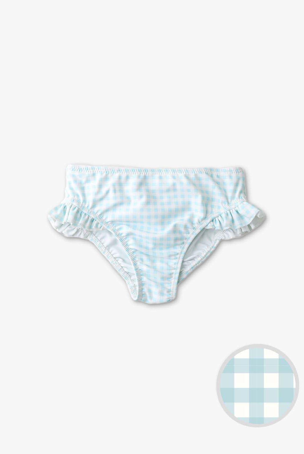 جينجرسنابس سروال سباحة بناتي طبعة كاروهات أزرق أزرق