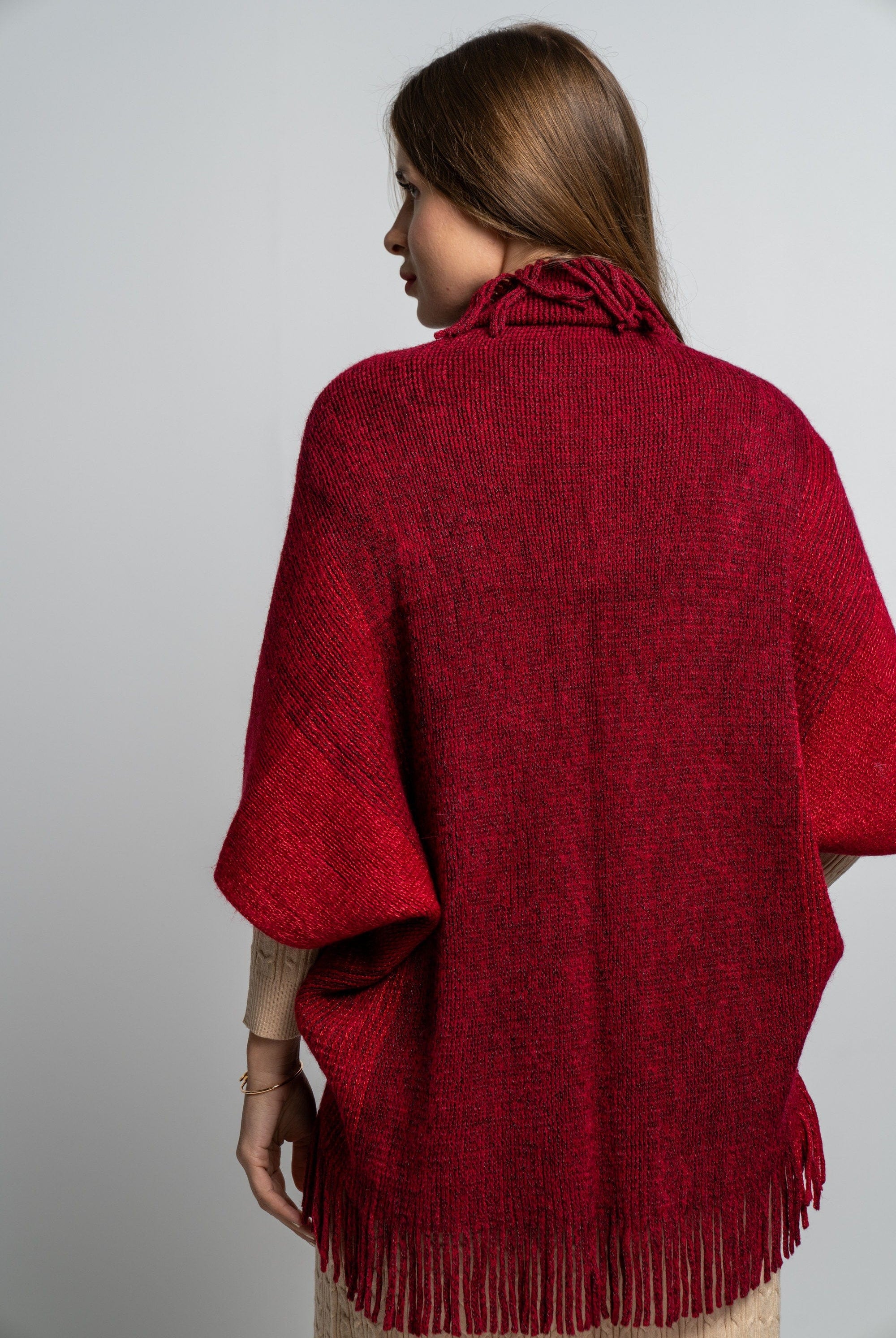 نتشي وشاح منقوش مزين بالخيوط نسائي