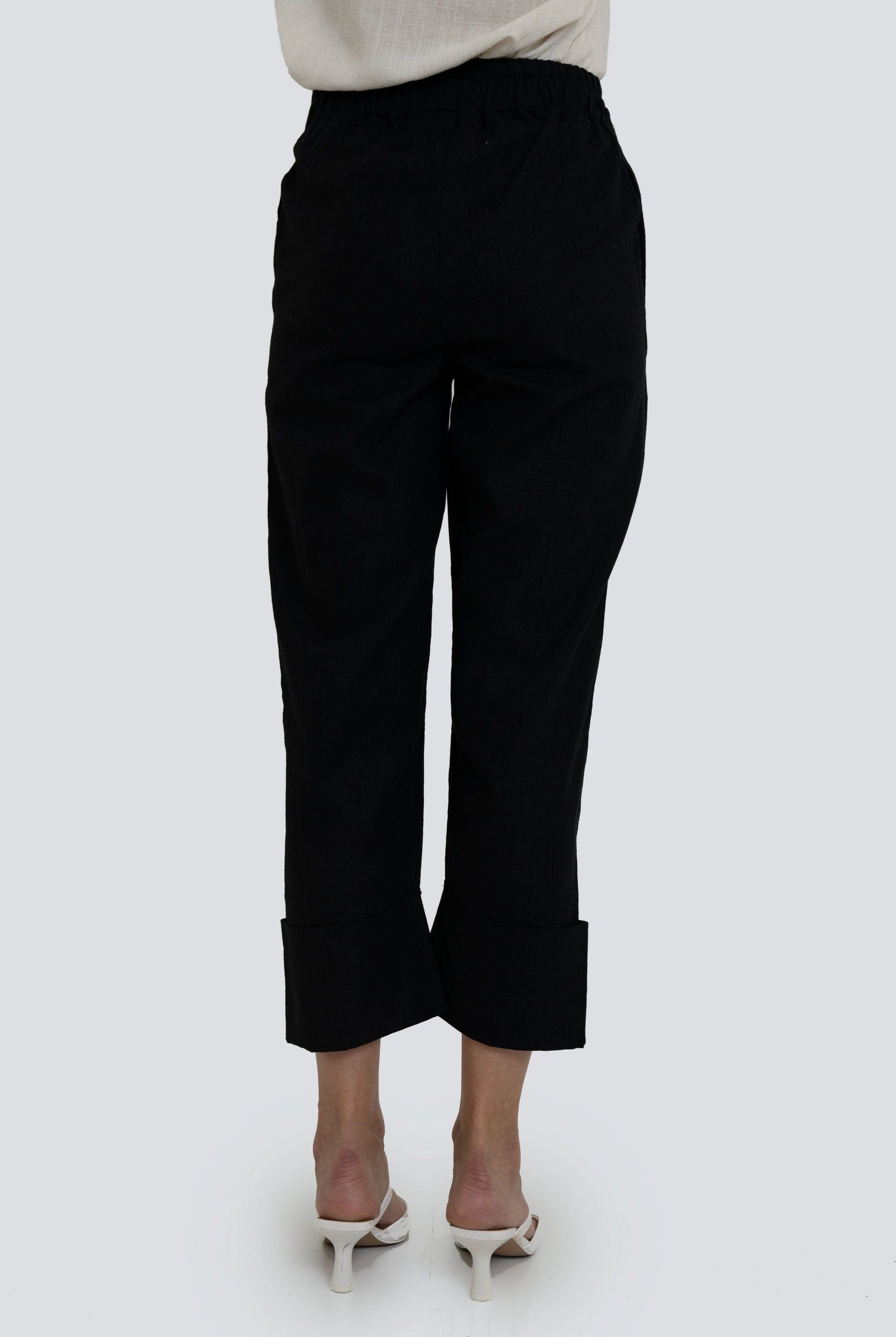 يولا بنطال طويل بخصر مطاطي للنساء