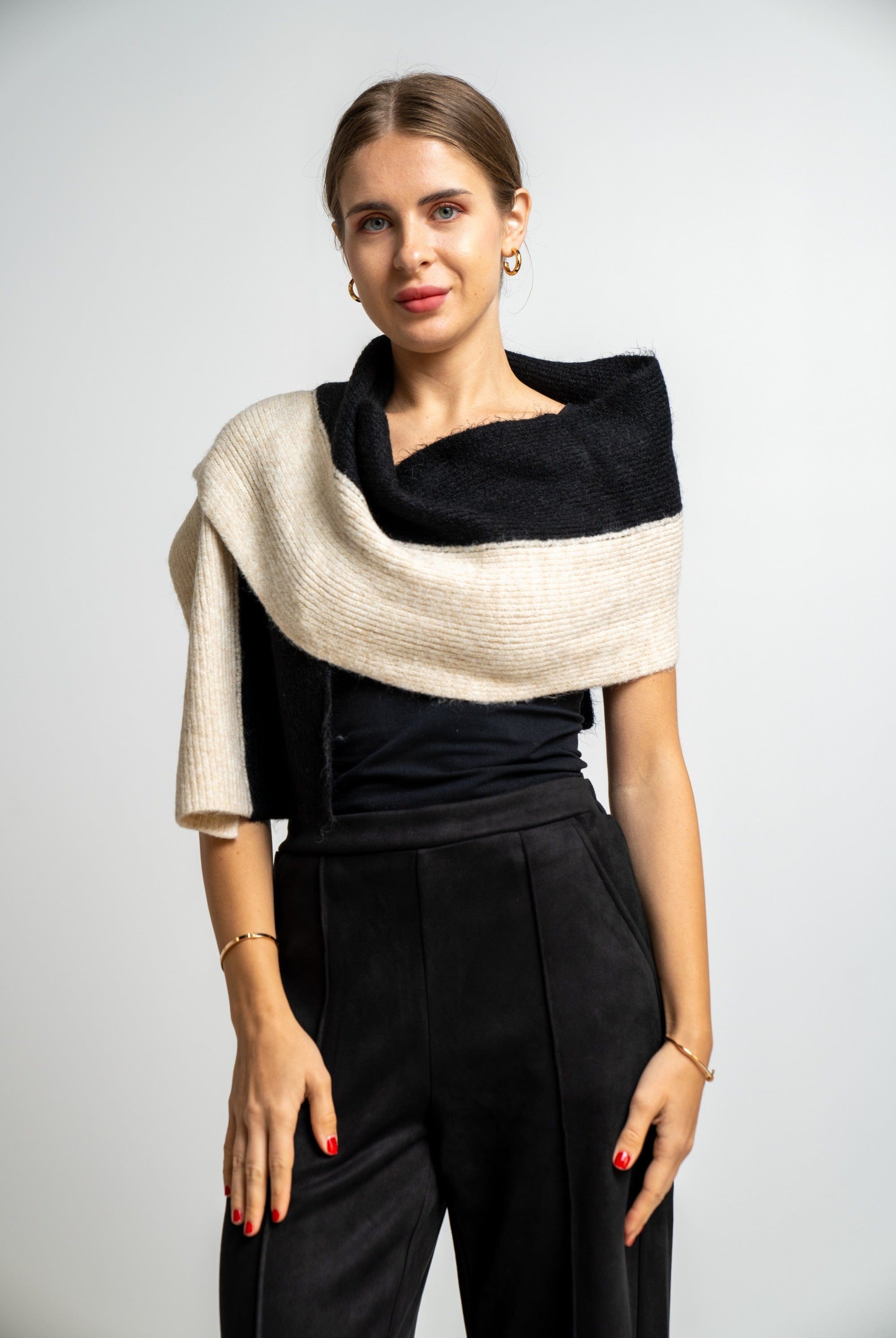 ميكا شال لونين صوف نسائي