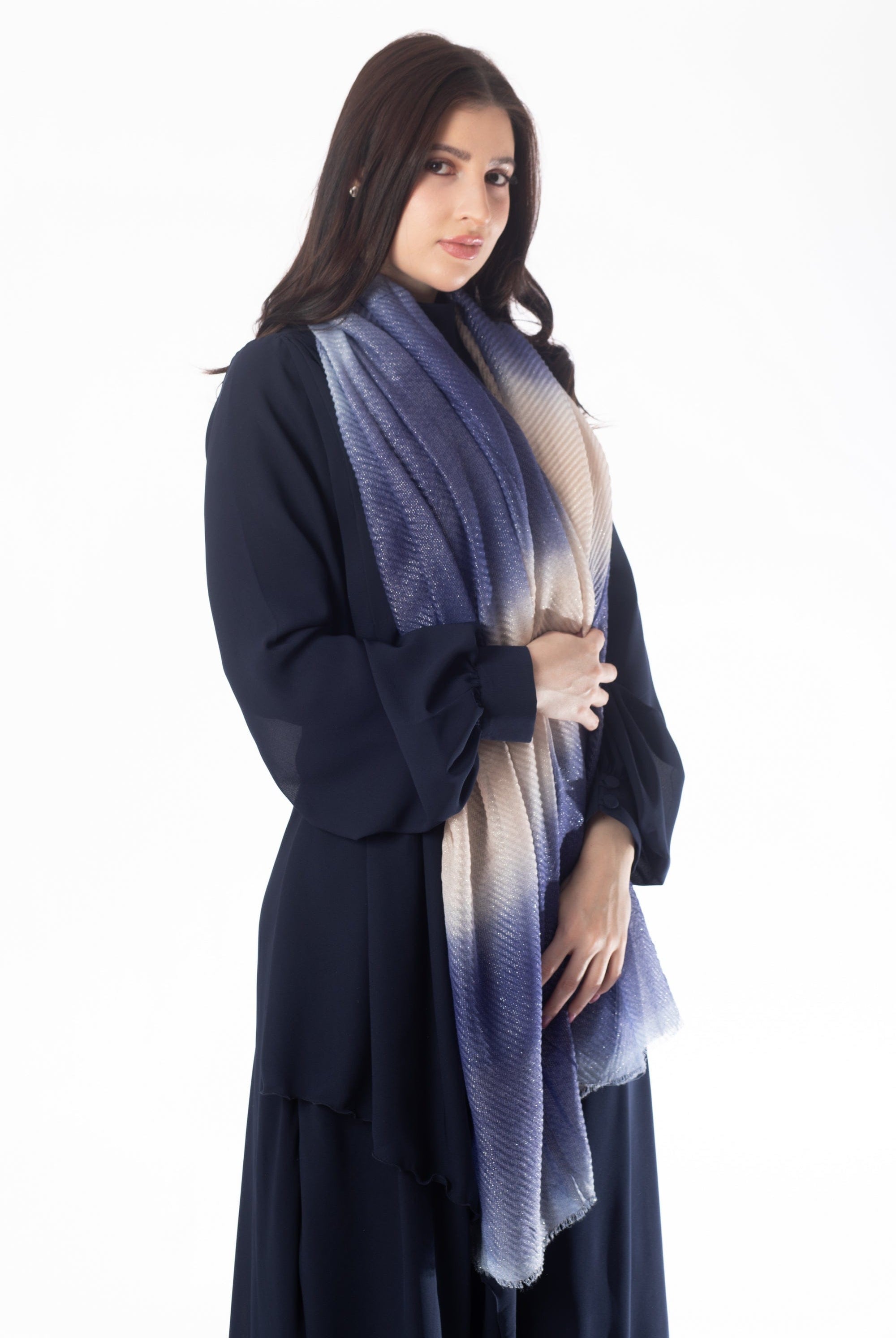 وشاح نسائي ملون لامع نسائي