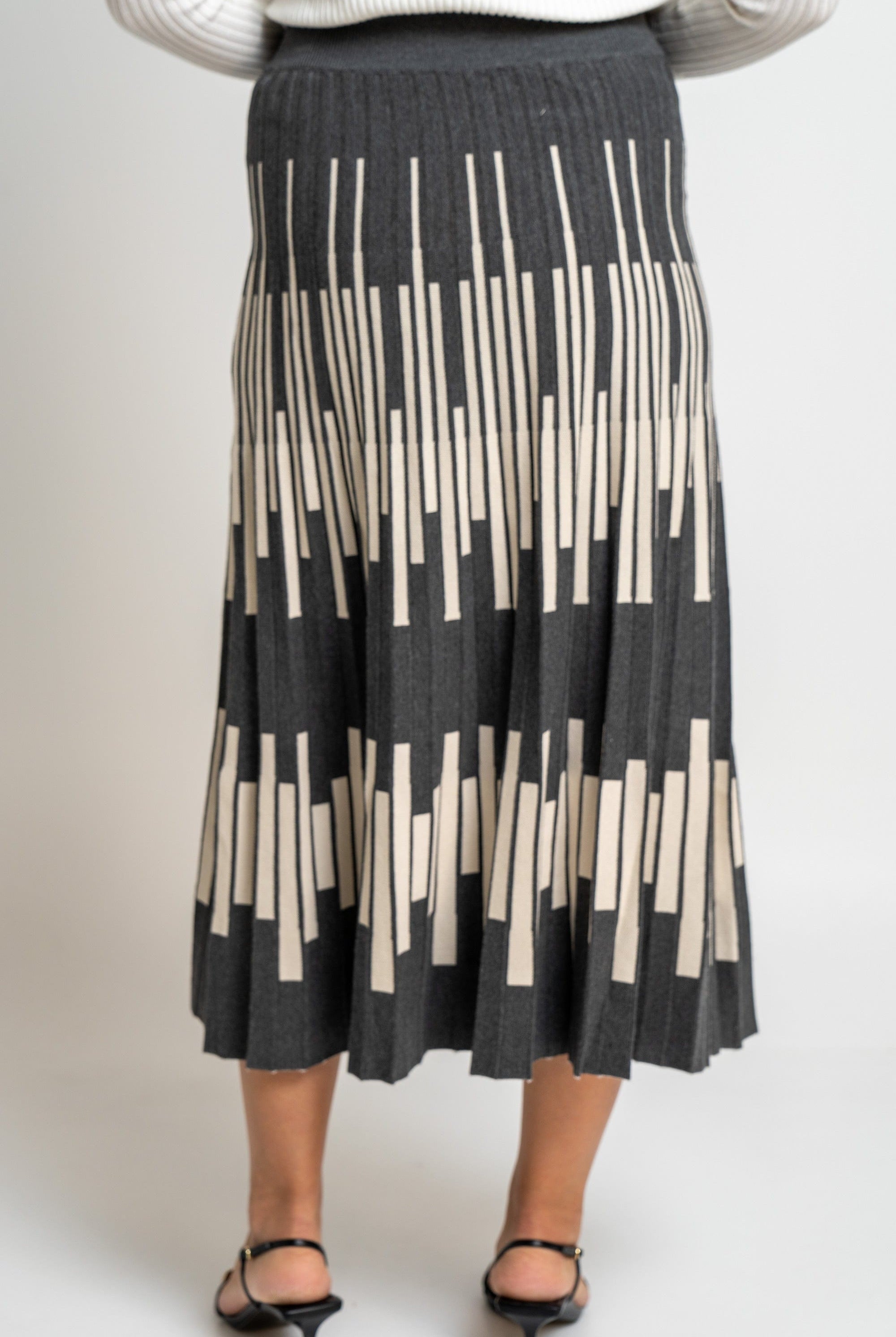 نتشي تنورة ميدي منقوشة نسائي