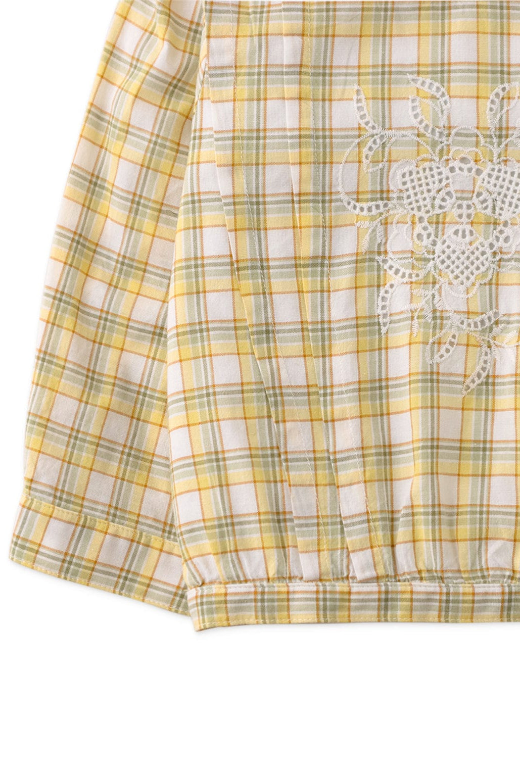 جينجرسنابس بلوزة مربعات كم طويل برسمة أمامية بناتي متعدد الألوان