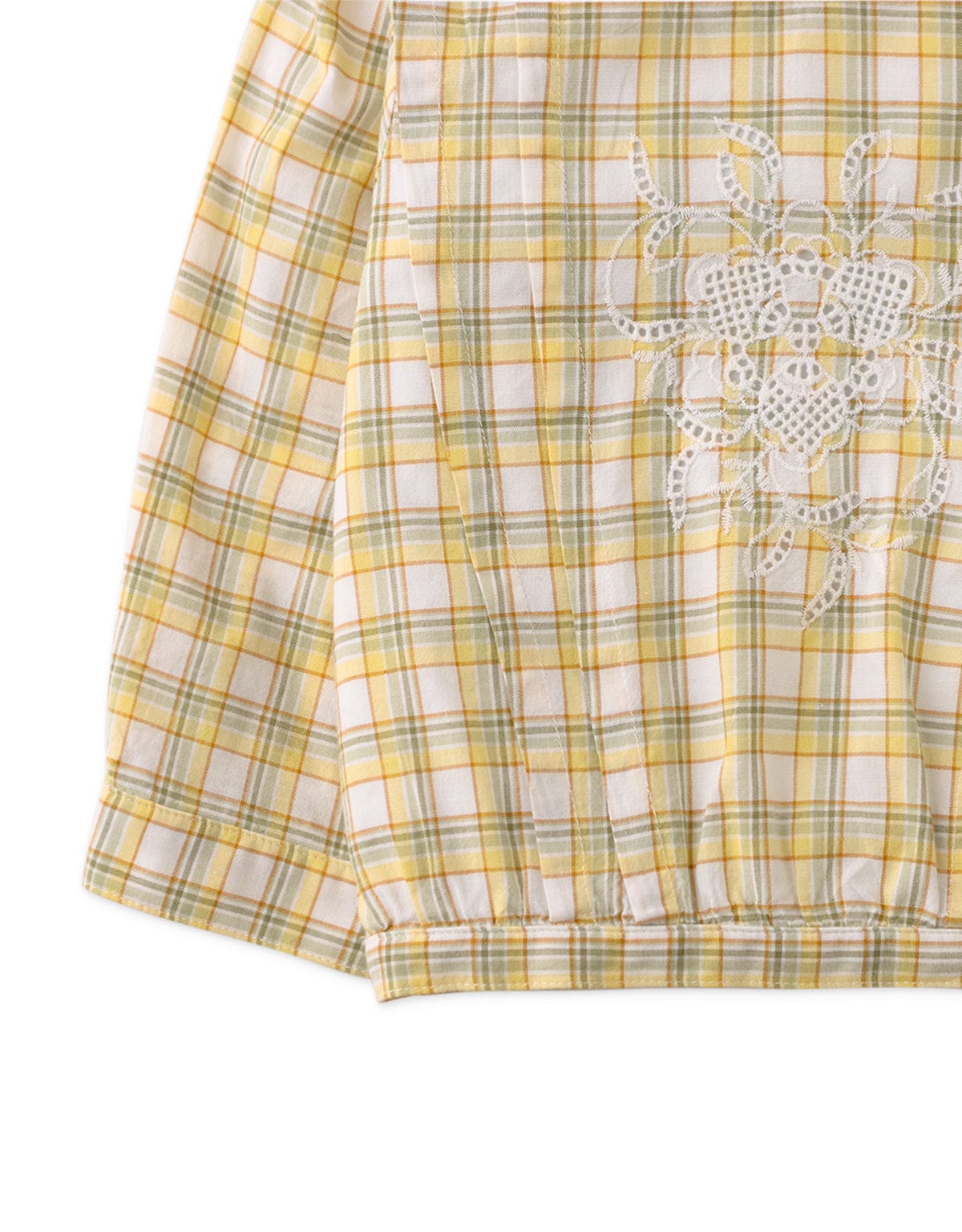 جينجرسنابس بلوزة مربعات كم طويل برسمة أمامية بناتي متعدد الألوان