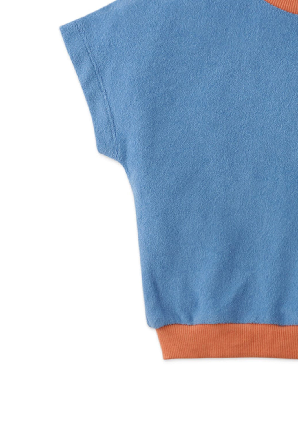 جينجرسنابس بلوزة بناتي كم قصير سادة أزرق