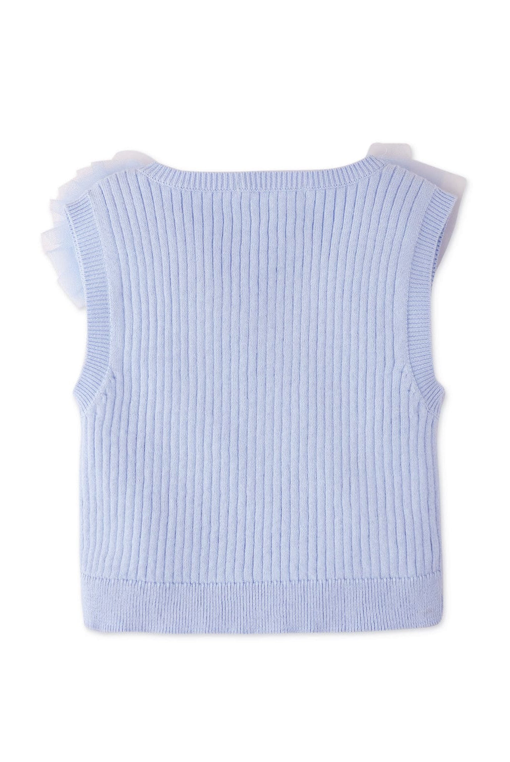 جينجرسنابس بلوزة بناتي مضلعة مكشكشة أرجواني