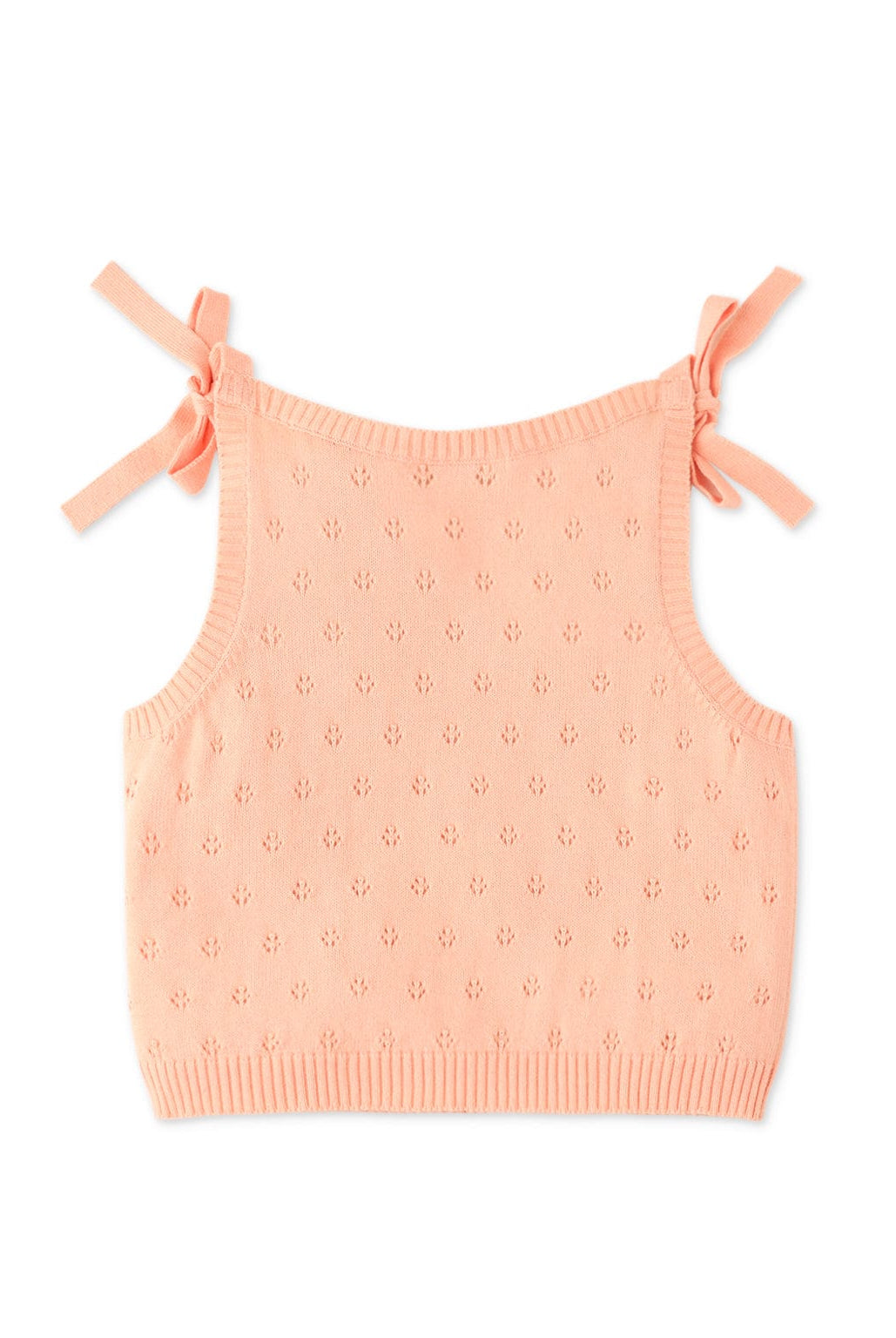 جينجرسنابس بلوزة بناتي بحمالات على شكل فيونكة خوخي