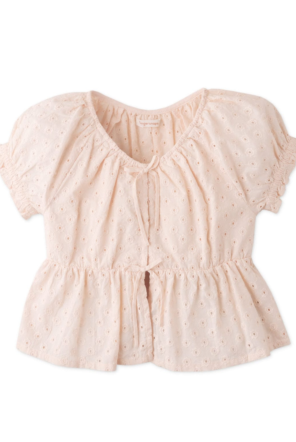 جينجرسنابس بلوزه بناتى بفتحه وفيونكه من الامام