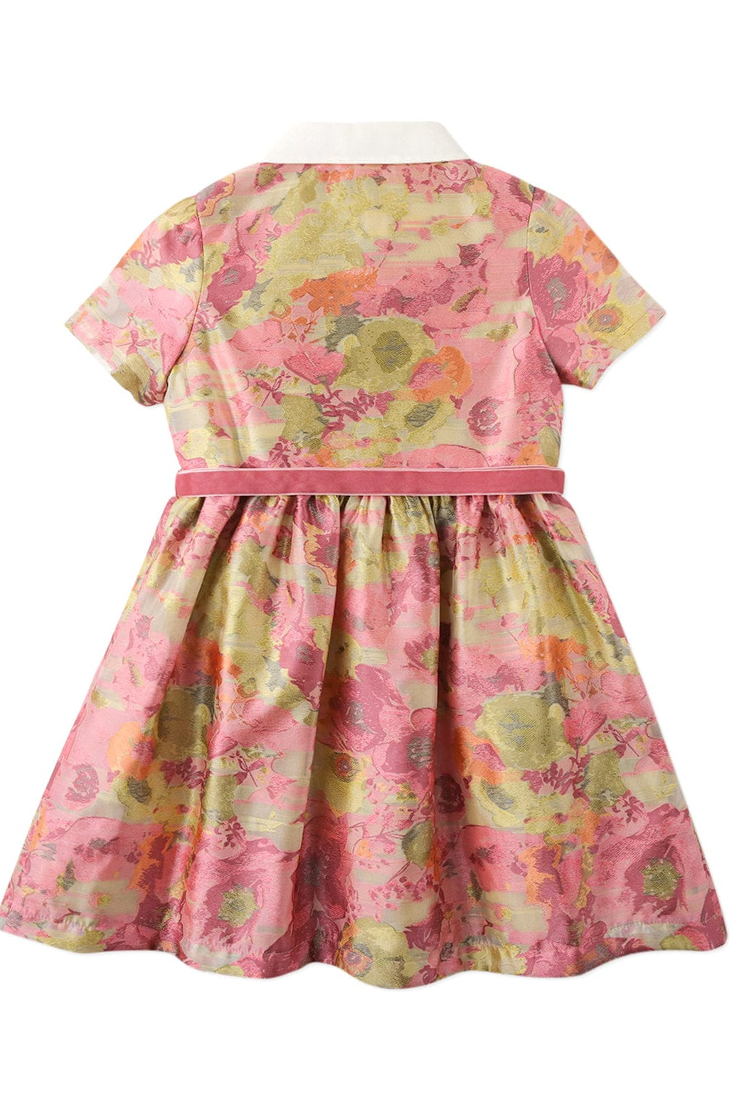 جينجرسنابس فستان بناتي مورد كم قصير متعدد الألوان