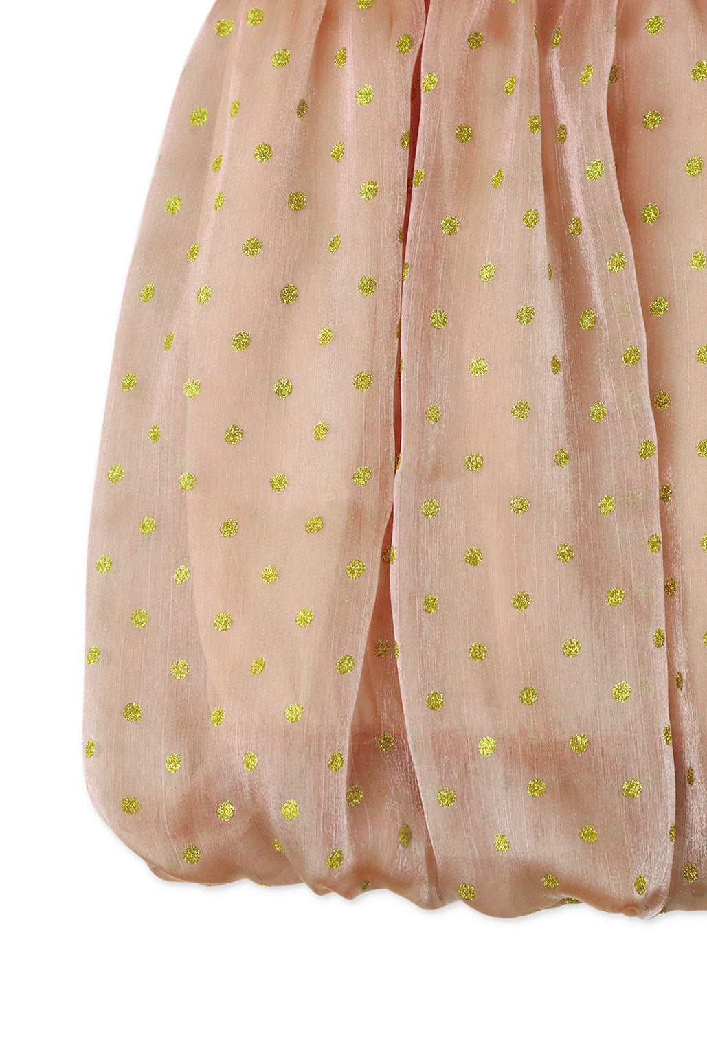 جينجرسنابس فستان بناتي سادة منقط بنقط لامعة معدني