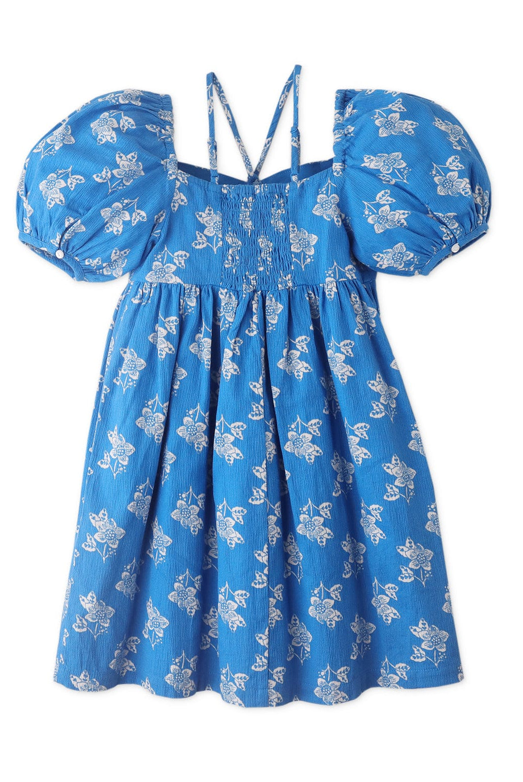 جينجرسنابس فستان بطبعة ورود نص كم مع حمالات بناتى